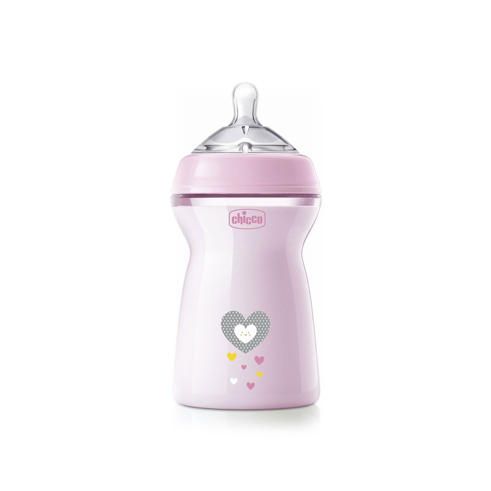 Chicco Natural Feeling Fast Flow Bottle 6m+ Pink 330ml