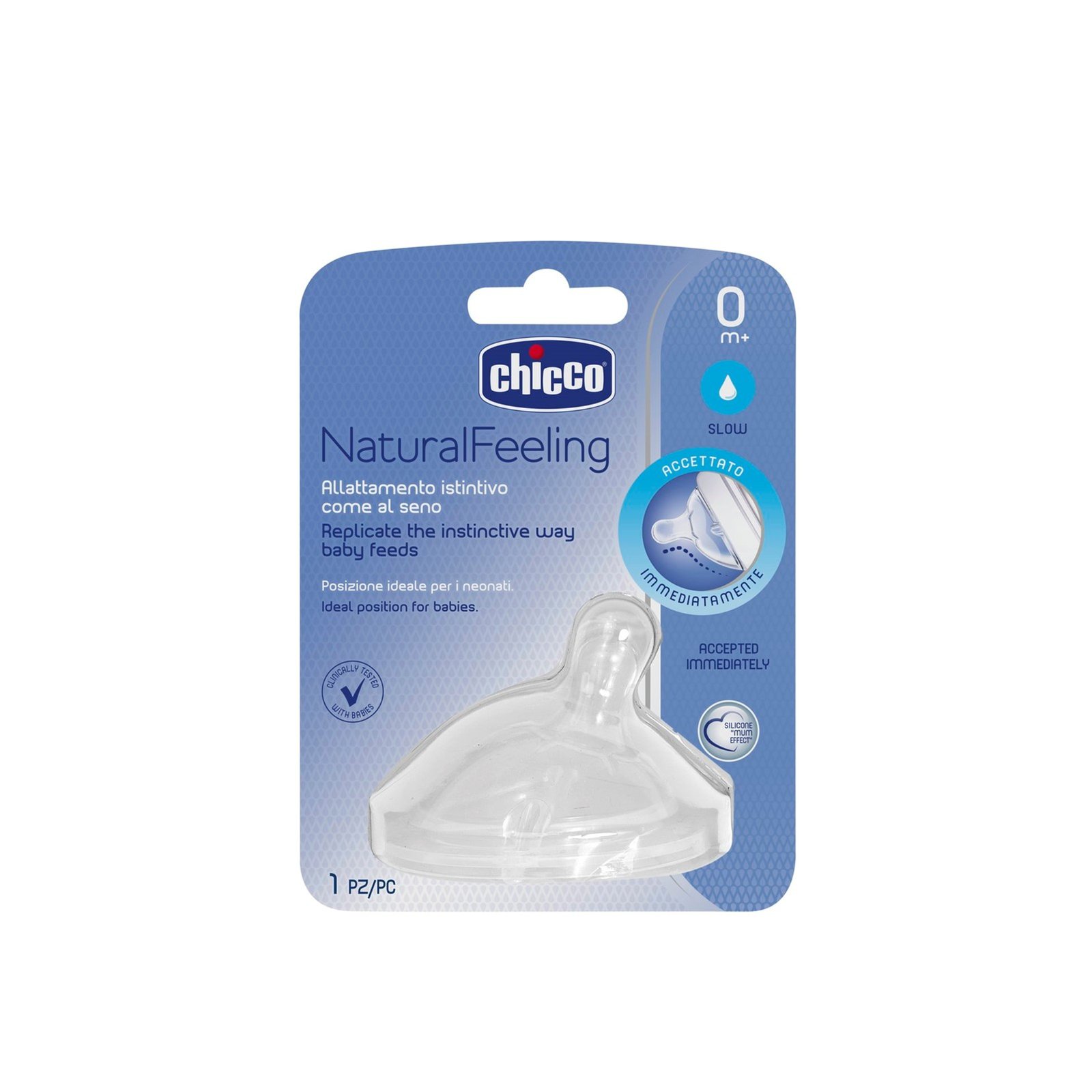 Chicco Natural Feeling Silicone Nipple