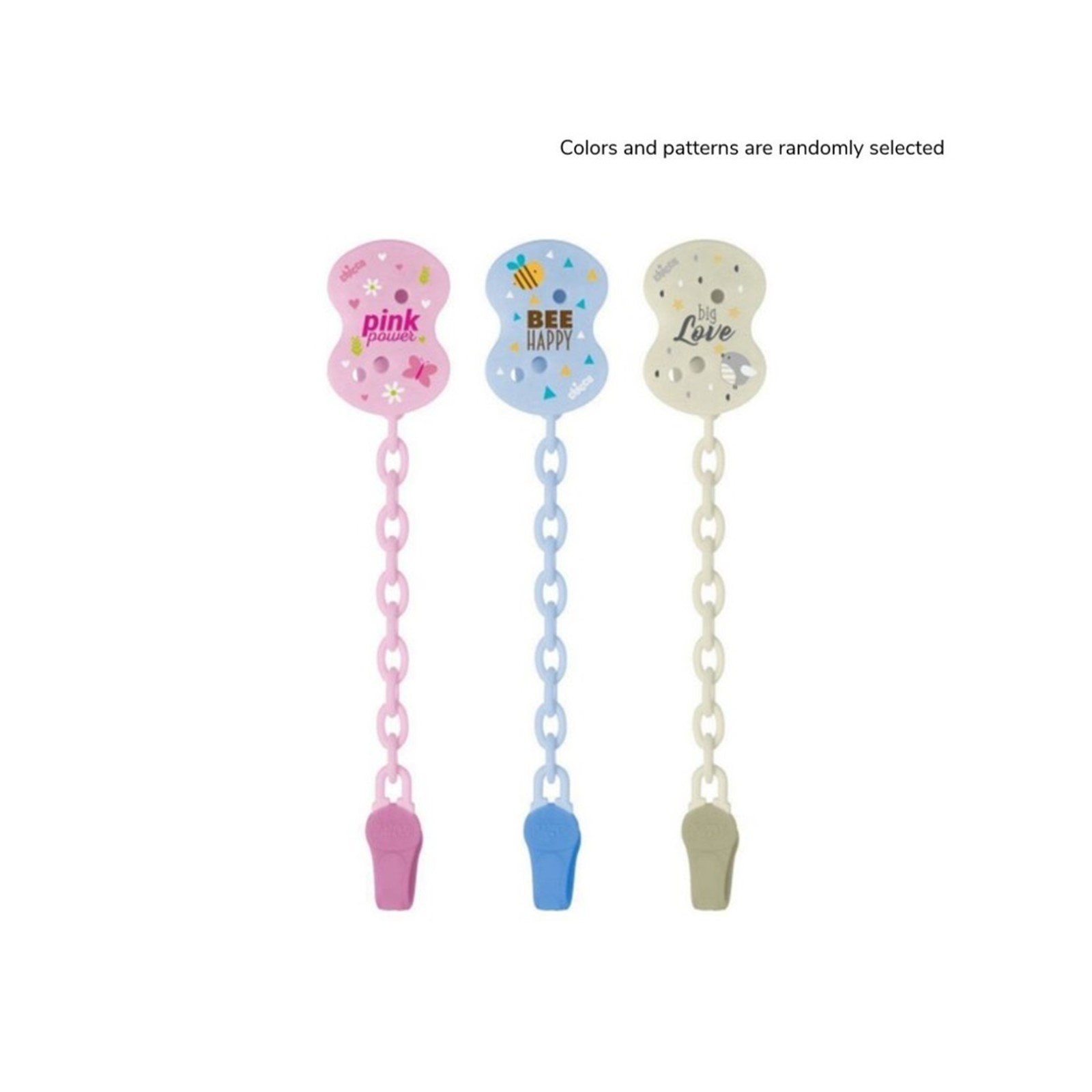 Chicco Pacifier Easy Clip 0m+ Pink/Blue/Green x1