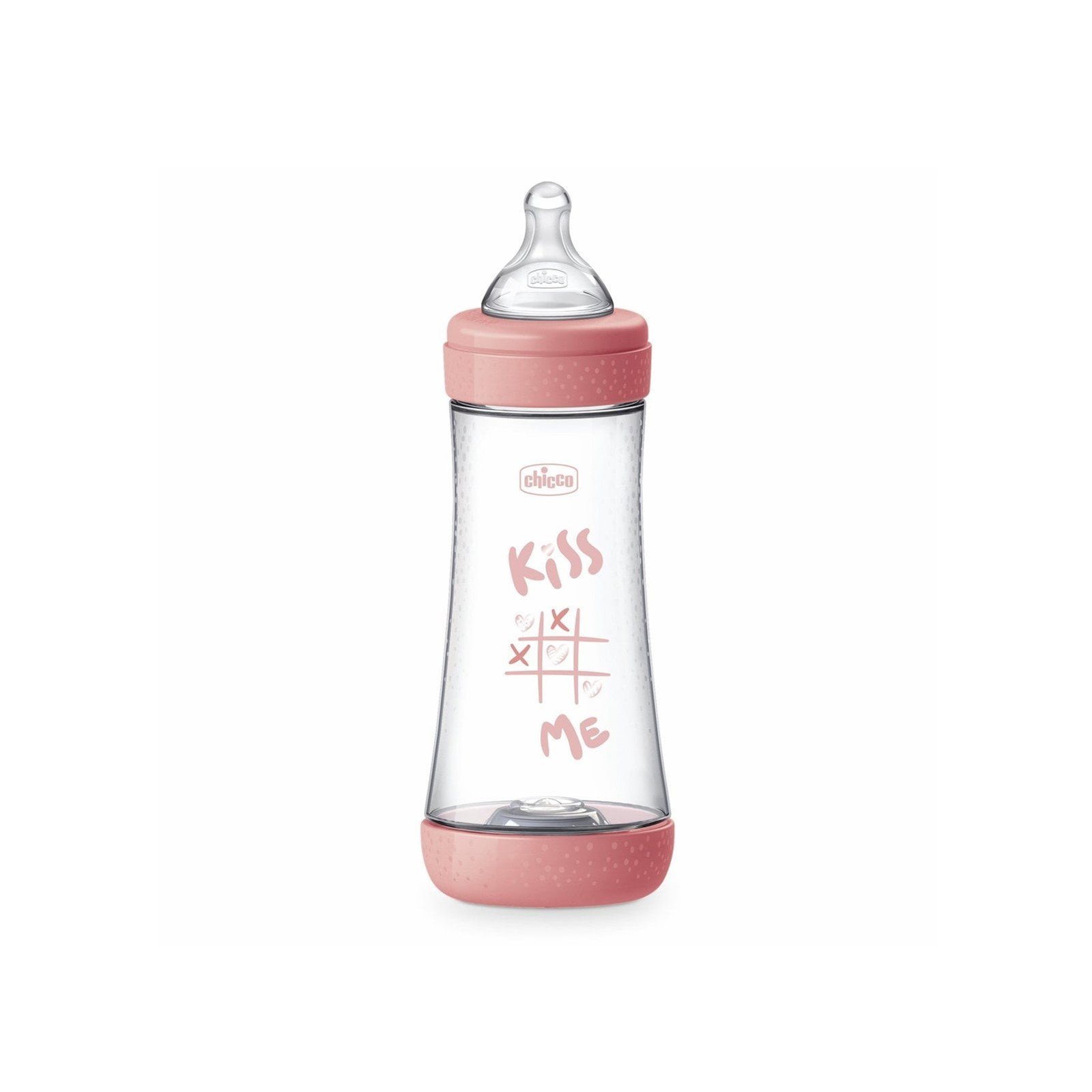 Chicco Perfect 5 Intui-Flow System Baby Bottle Fast Flow 4m+ Pink 300ml