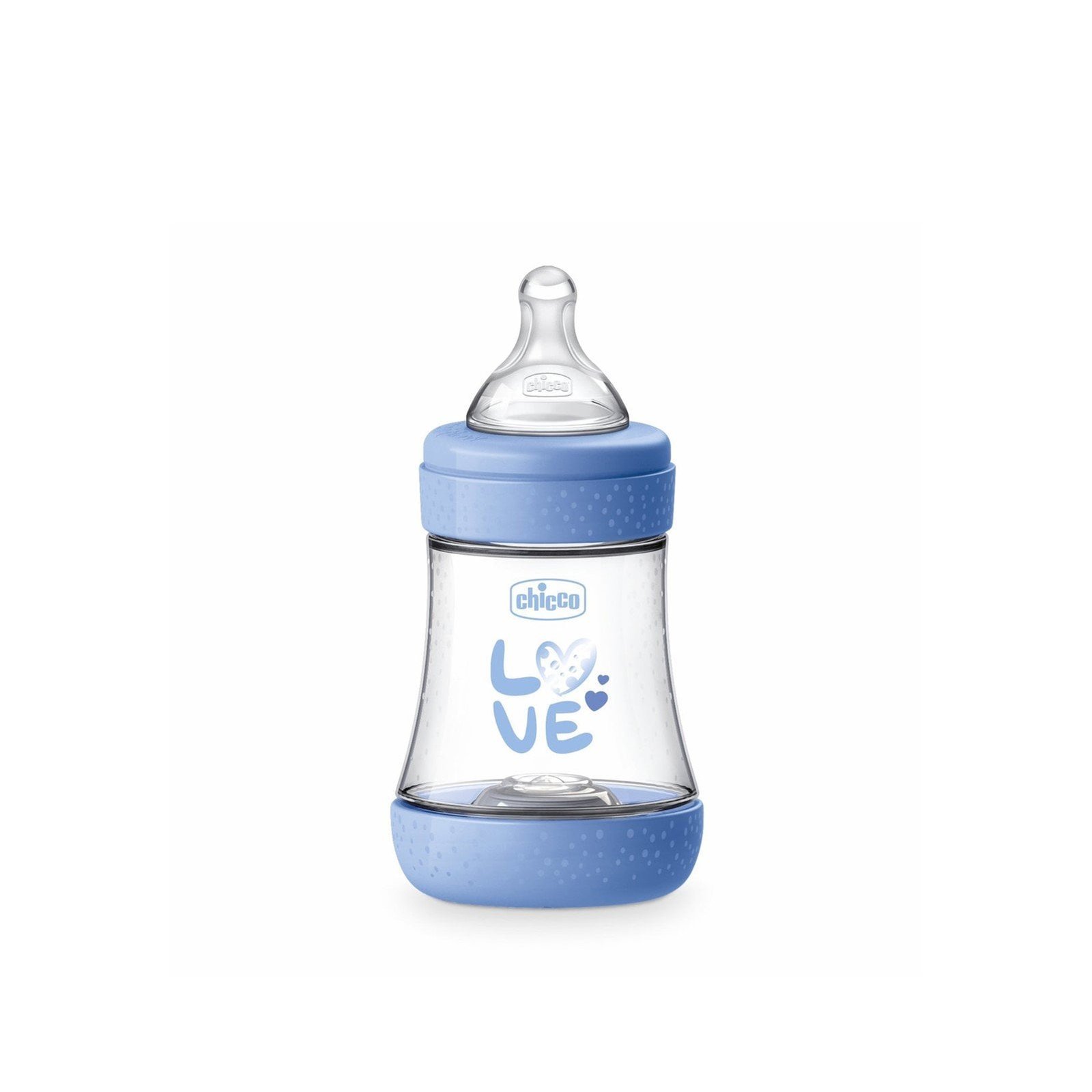 Chicco Perfect 5 Intui-Flow System Baby BPA-Free Plastic Bottle Slow Flow 0m+ Blue 150ml (5floz)