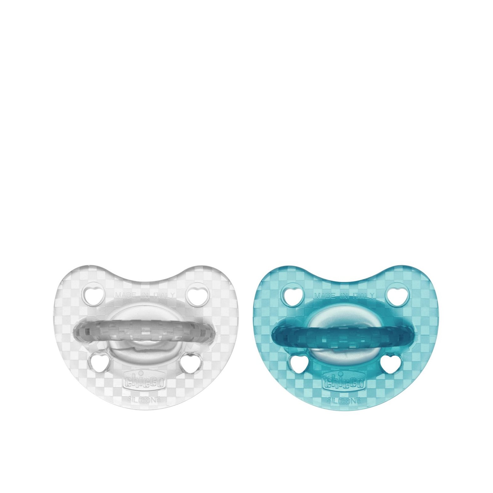 Chicco PhysioForma Luxe Silicone Pacifier 16-36m Blue/Transparent x2