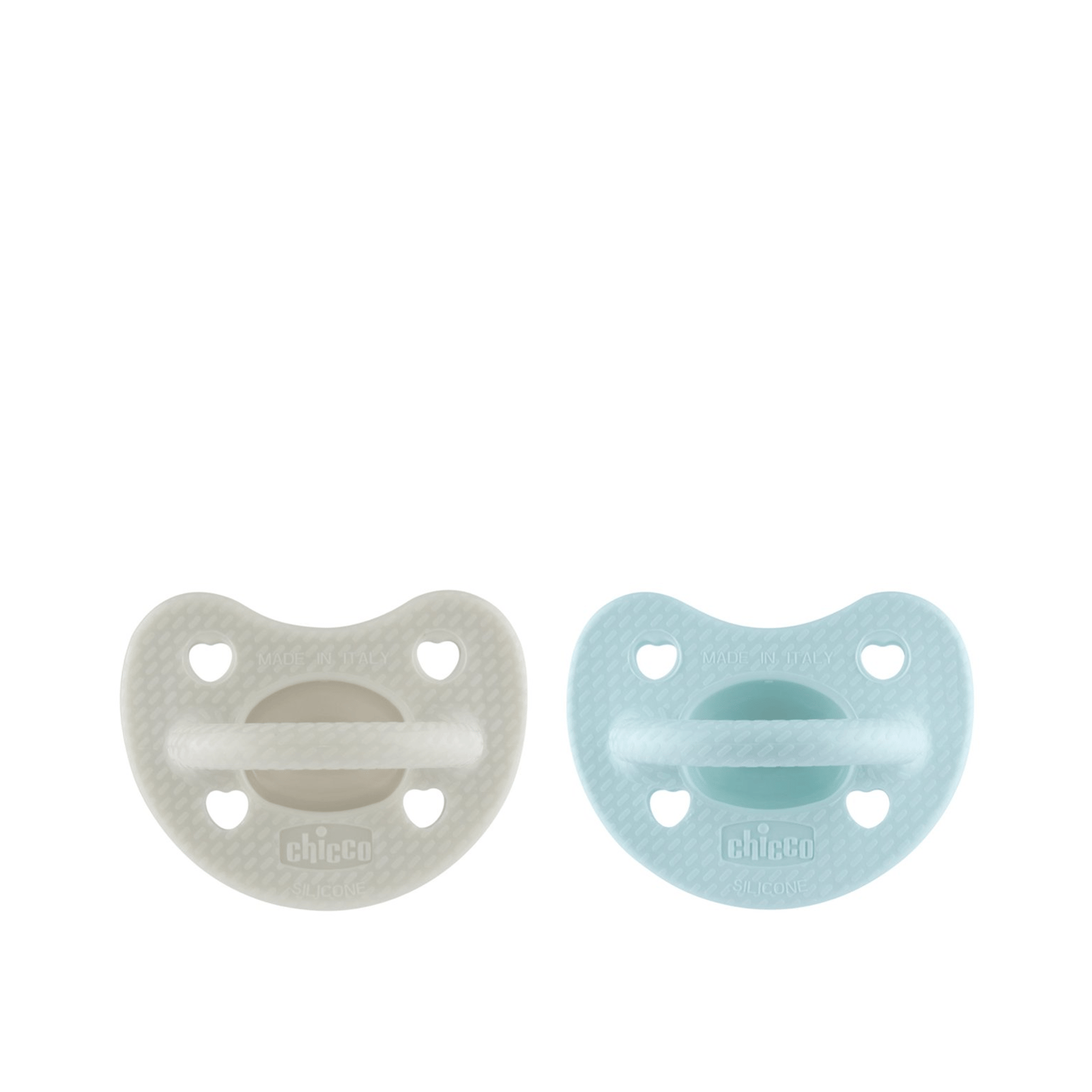 Chicco PhysioForma Luxe Silicone Pacifier 6-16m Gray/Green x2