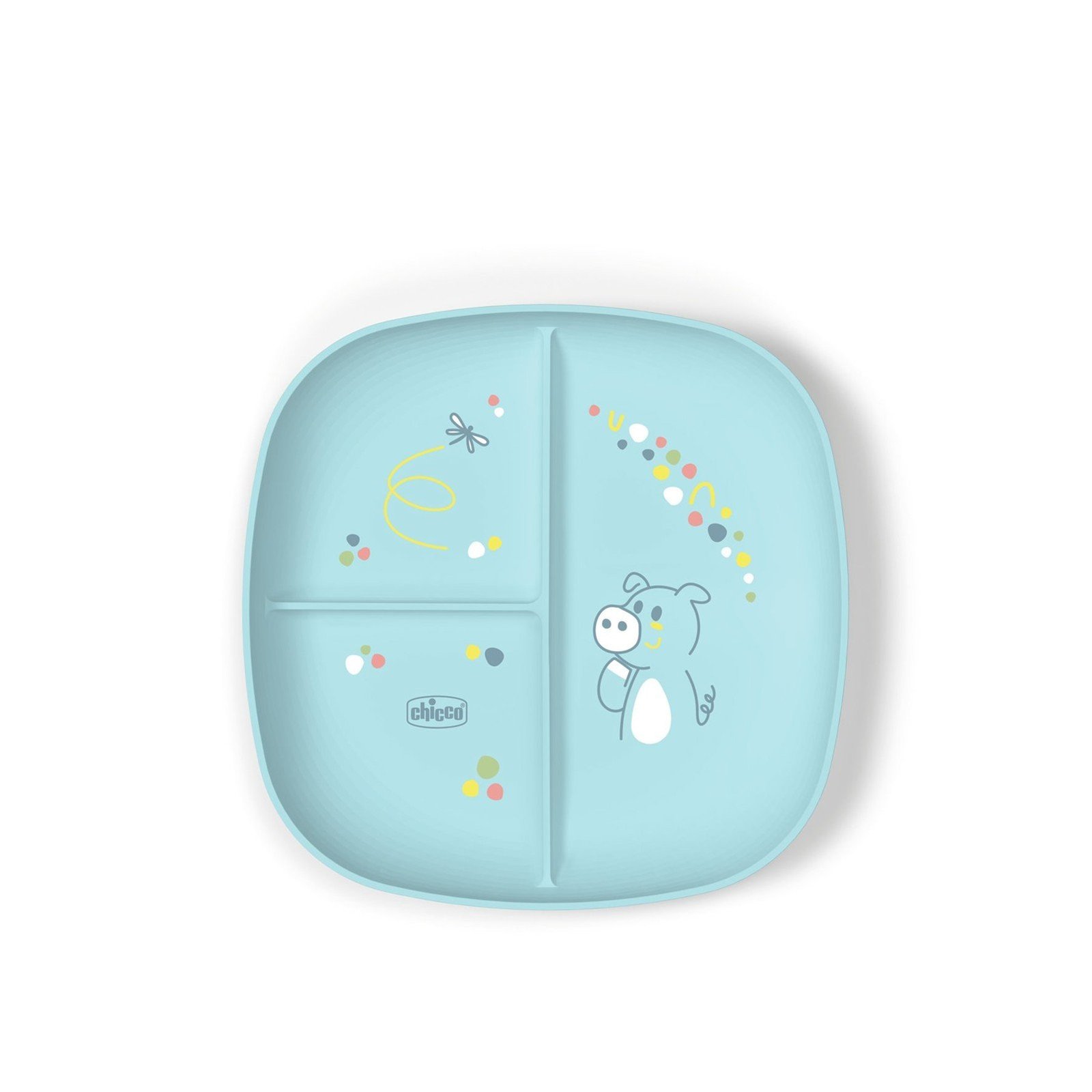 Chicco Portioned Plate 12m+ Blue