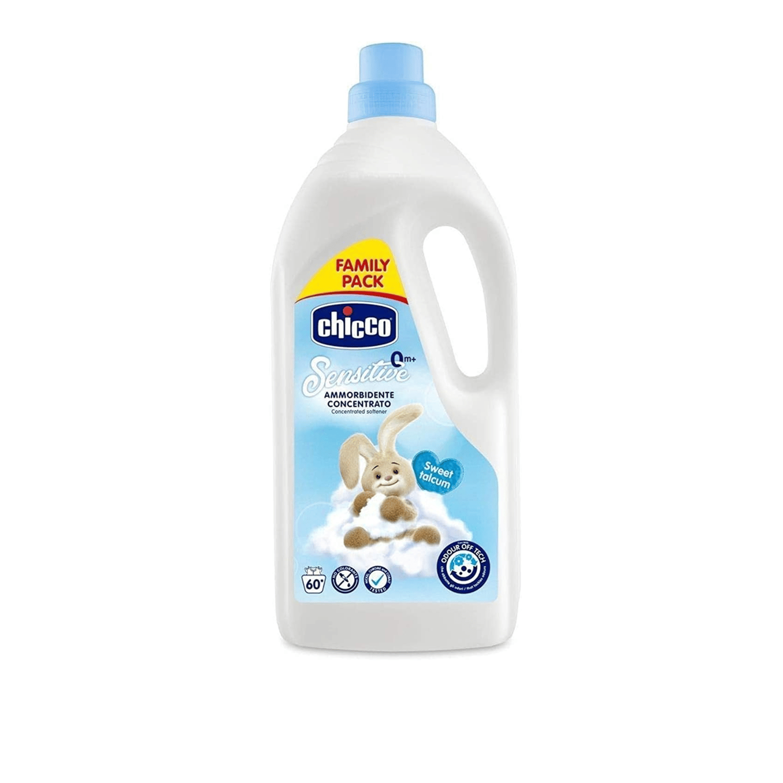 Chicco Sensitive Concentrated Softener Sweet Talcum 0m+ 1.5L (50.72floz)