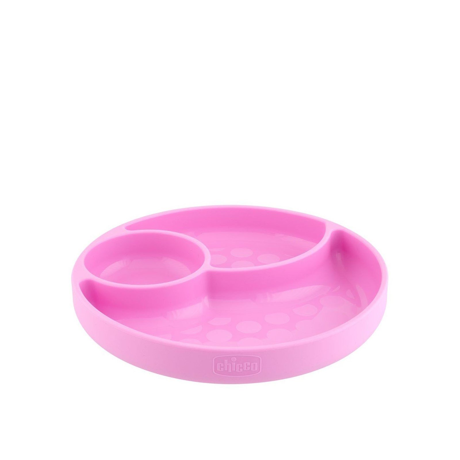 Chicco Take Eat Easy Menu Silicone Plate 12m+ Pink
