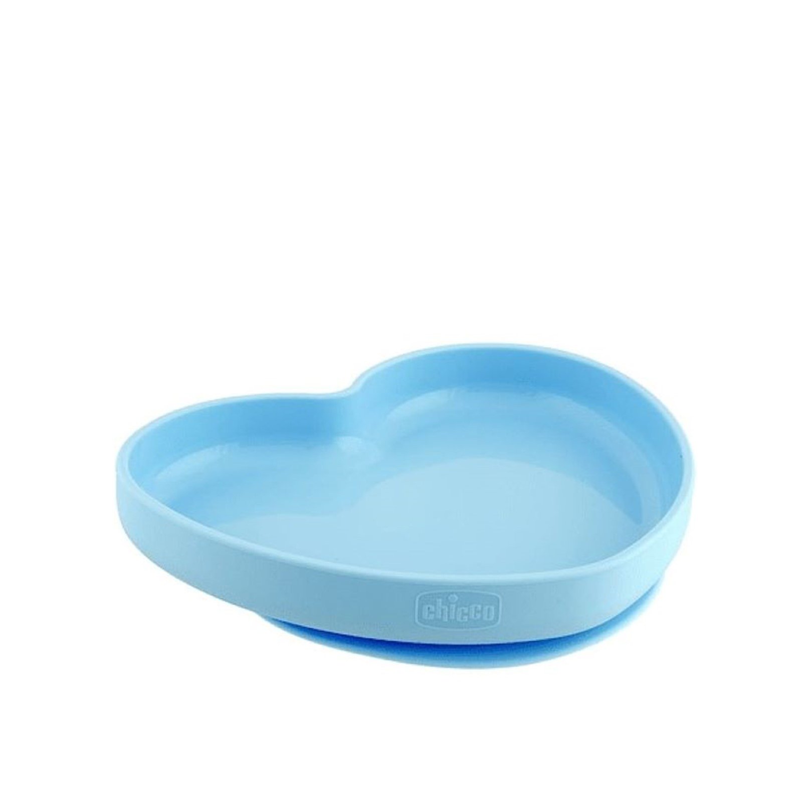 Chicco Take Eat Easy Silicone Heart Plate 9m+ Blue