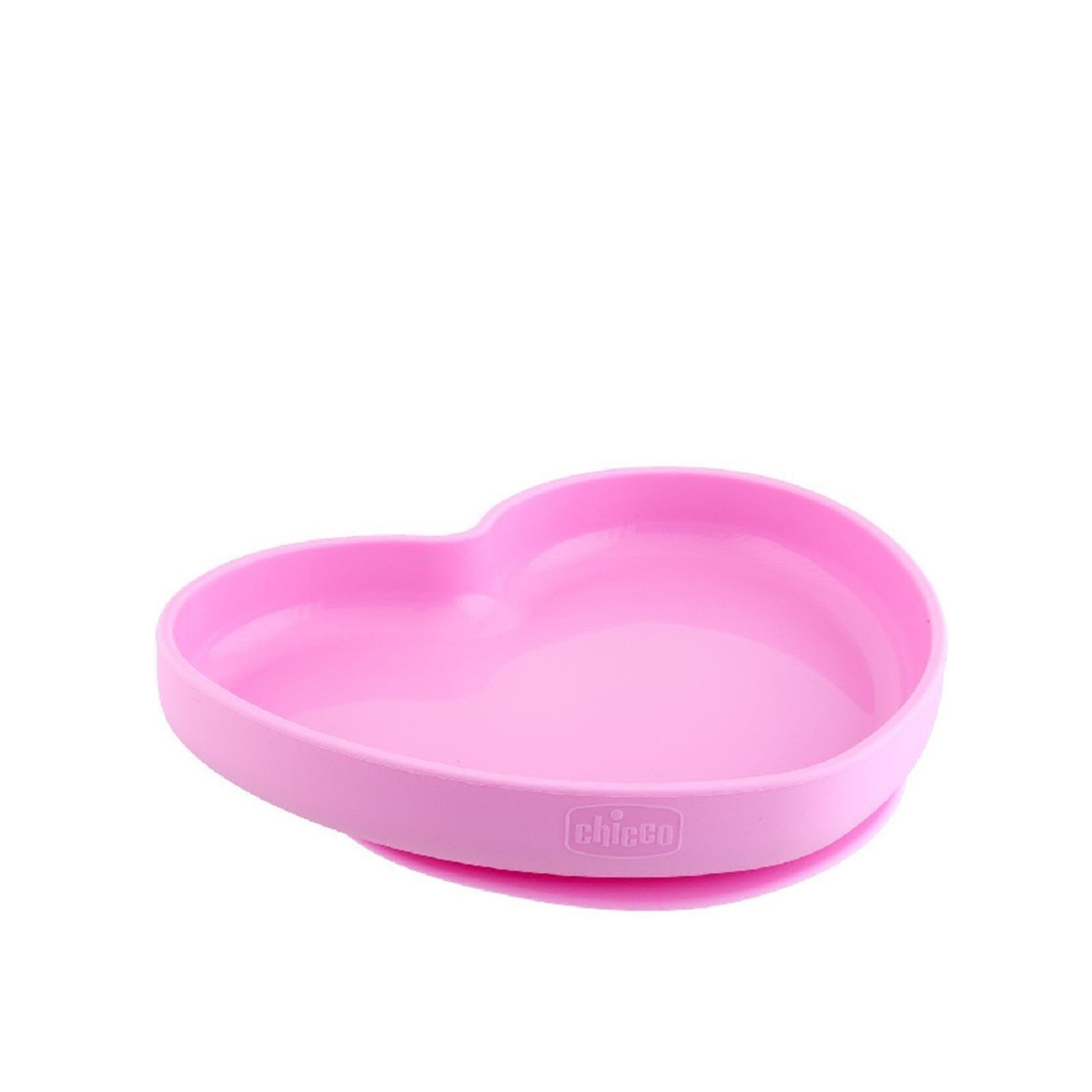 Chicco Take Eat Easy Silicone Heart Plate 9m+ Pink