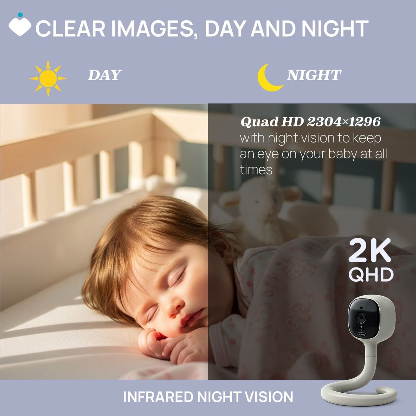 Chicco Wi-Fi-kamera med smart AI-intercom