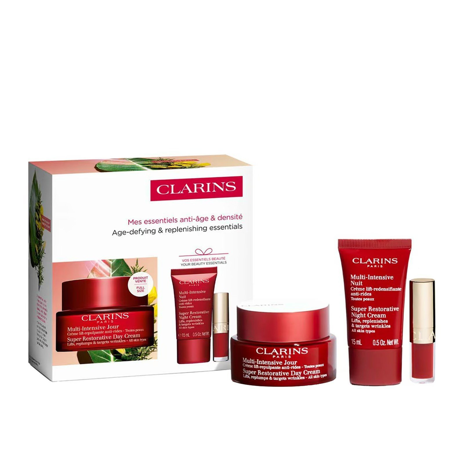Clarins Age-Defying & Replenishing Essentials Coffret