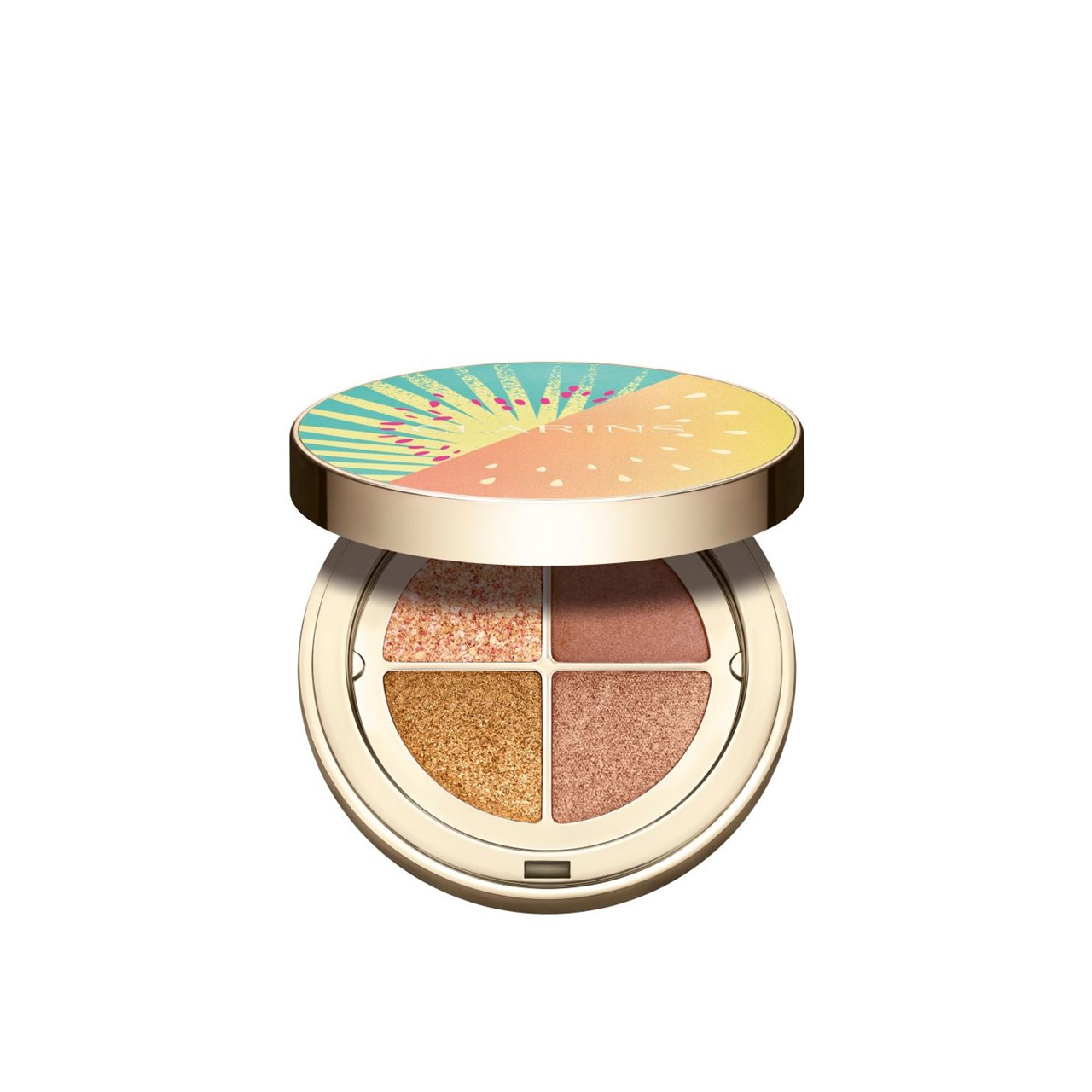Clarins Ombre 4 Couleurs Eyeshadow Palette Golden Hour Gradation 4.2g