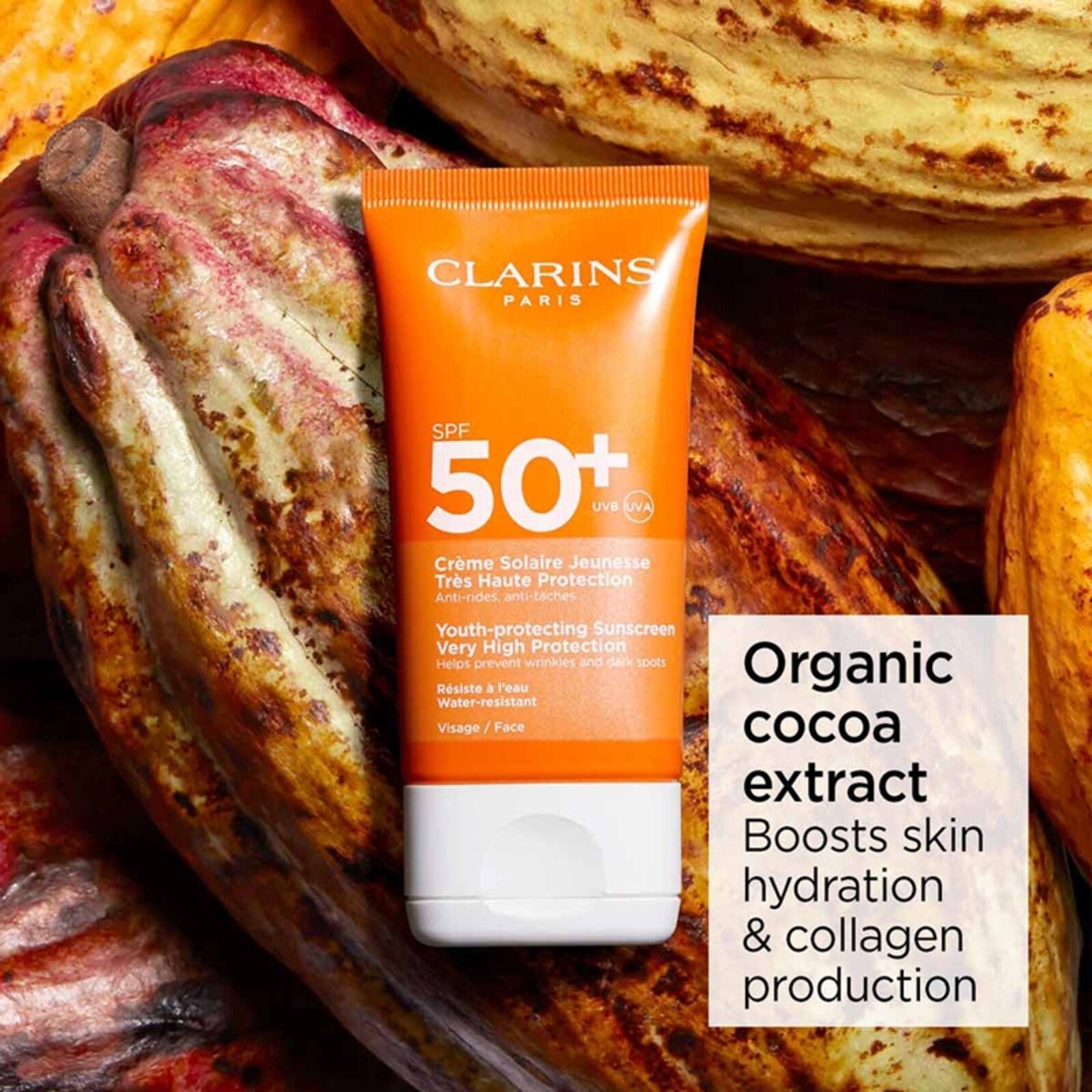 Clarins Youth-Protecting Very High Protection Sunscreen SPF50+ 50ml