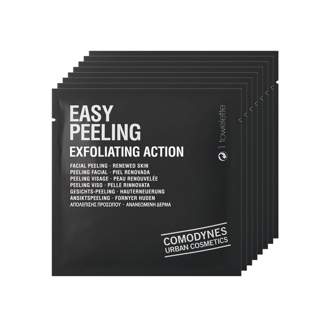 Comodynes Easy Peeling Exfoliating Wipes x8