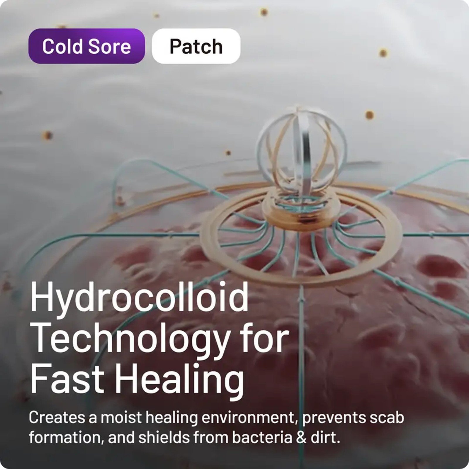 Compeed Invisible Cold Sore Discreet Healing Patch x15