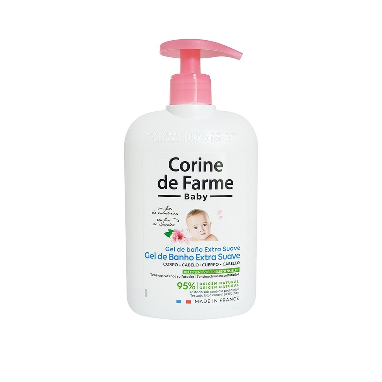 Corine de Farme Baby Extra Gentle Shower Gel With Almond Blossom 500ml (16.90floz)