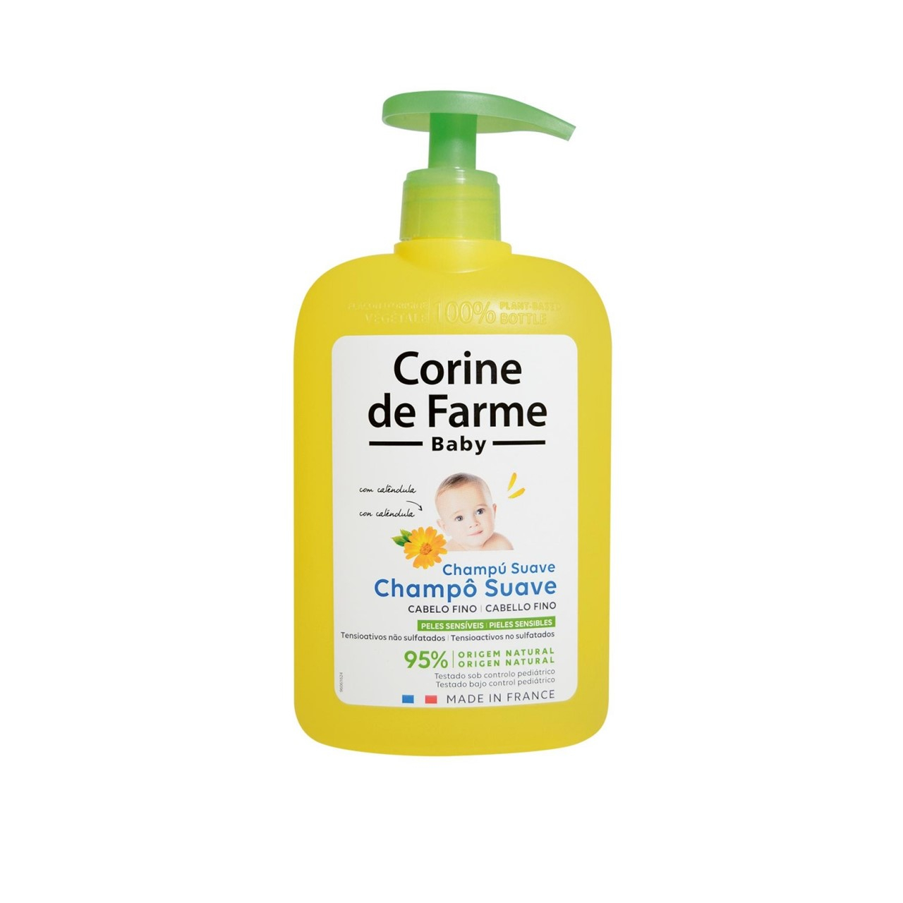 Corine de Farme Baby Gentle Shampoo With Calendula 500ml (16.90floz)