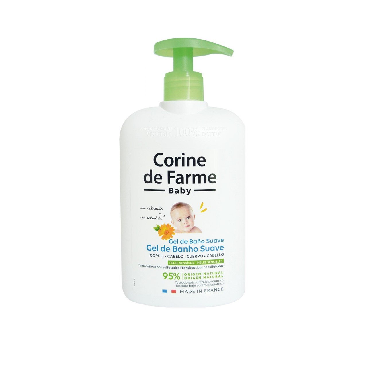 Corine de Farme Baby Shower Gel With Calendula 500ml (16.9floz)