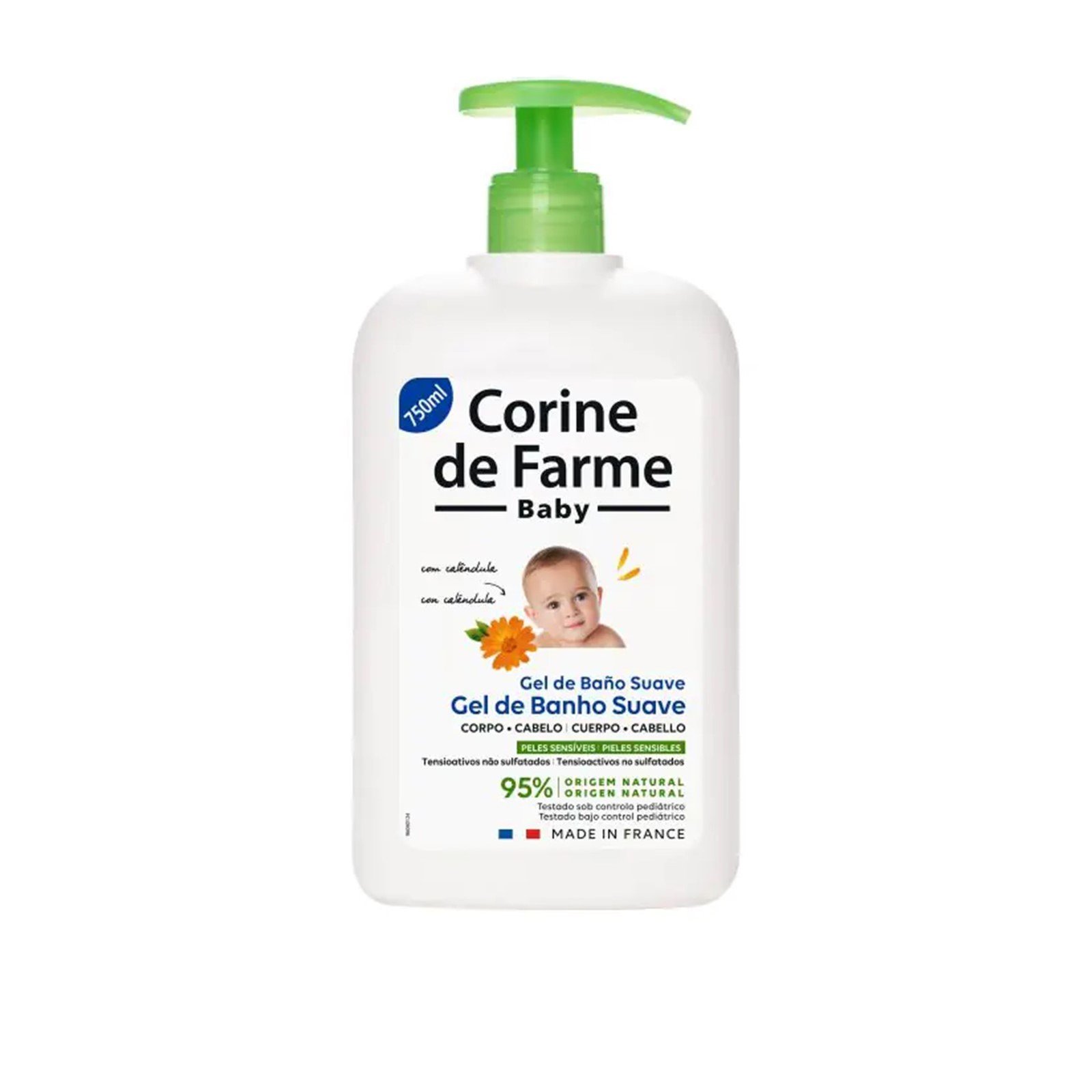 Corine de Farme Baby Shower Gel With Calendula 750ml