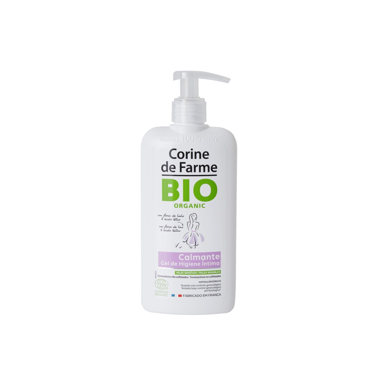 Corine de Farme Bio Soothing Intimate Wash With Flax Flowers And Lactic Acid 250ml (8.45floz)