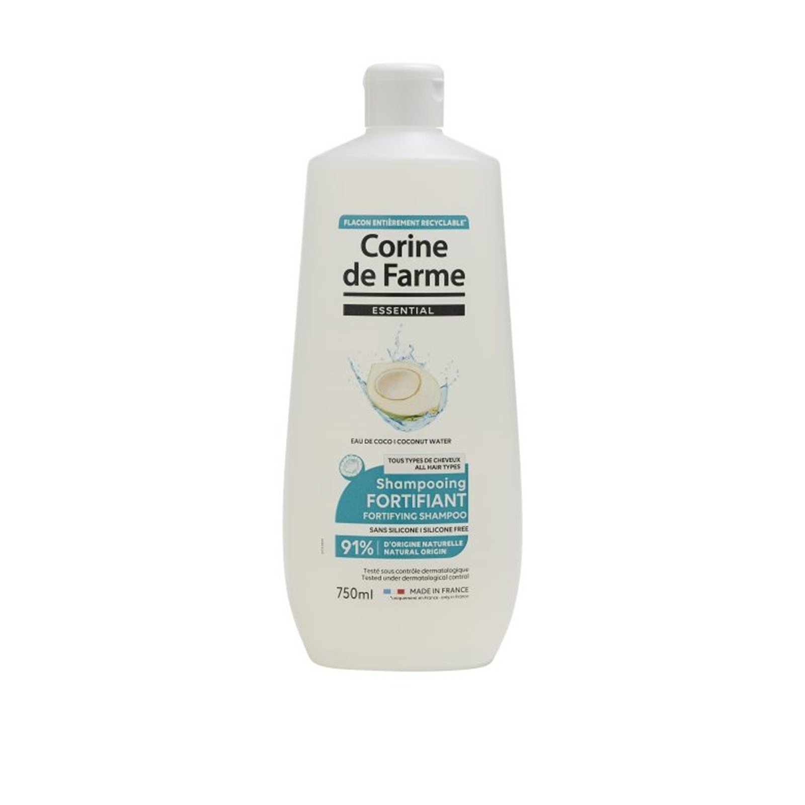 Corine de Farme Essential Coconut Water Fortifying Shampoo 750ml
