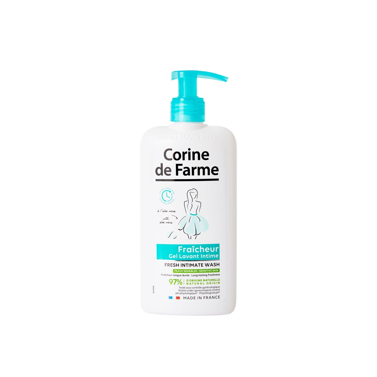 Corine de Farme Fresh Intimate Wash With Aloe Vera 250ml (8.45floz)