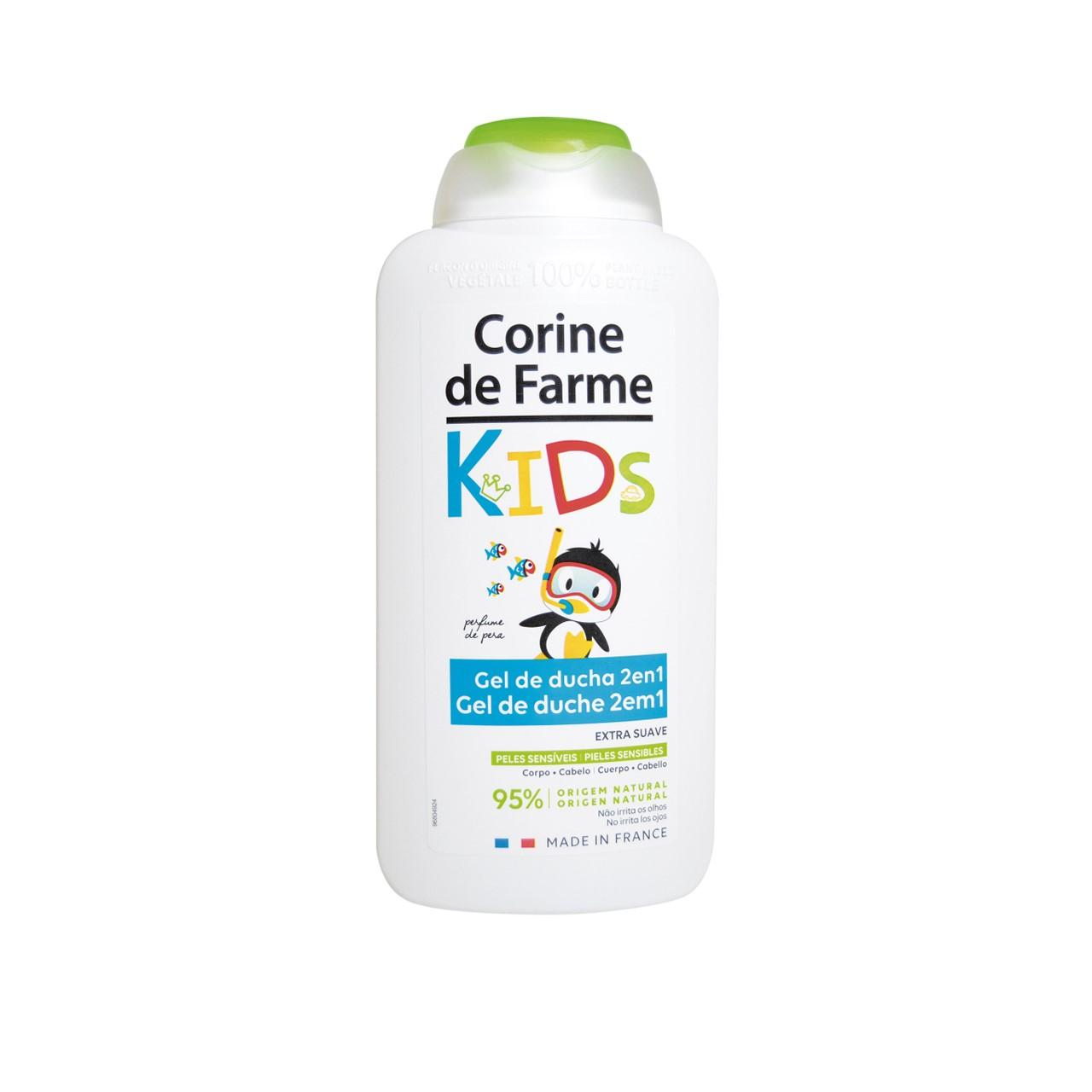 Corine de Farme Kids 2-In-1 Extra Gentle Shower Gel Pear Fragrance 500ml (16.90floz)