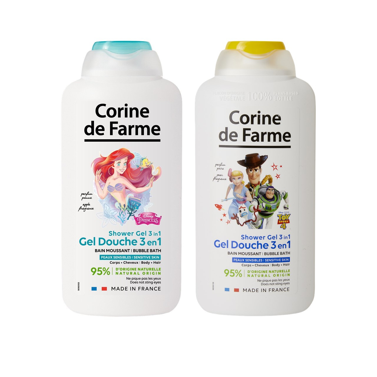 Corine de Farme Princess/Toy Story 3-In-1 Shower Gel Apple/Pear Fragance 500ml