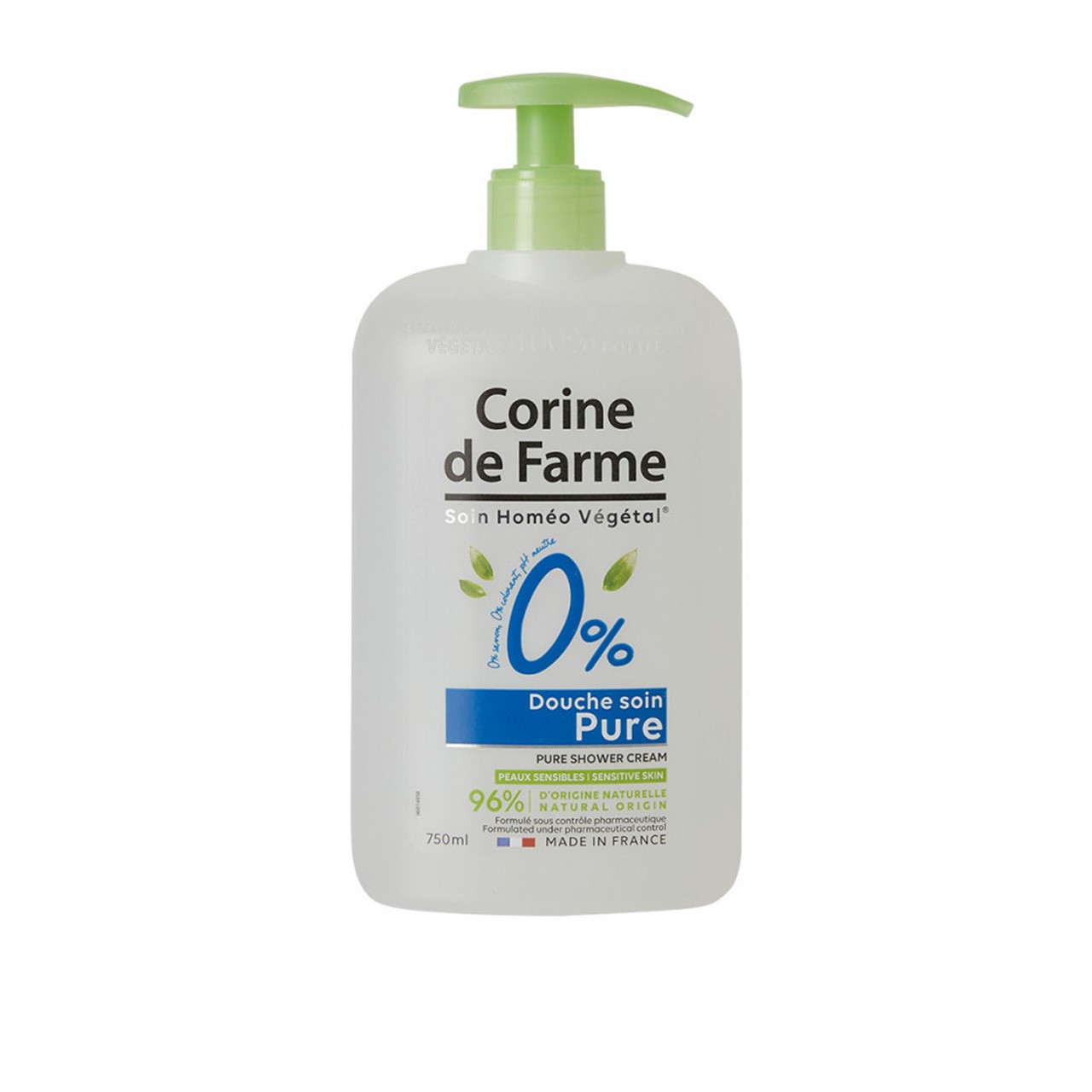 Corine de Farme Pure Shower Cream Sensitive Skin 750ml (25.36floz)