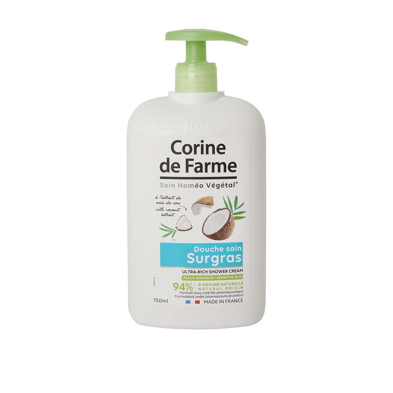 Corine de Farme Ultra-Rich Shower Cream With Coconut Extract 750ml