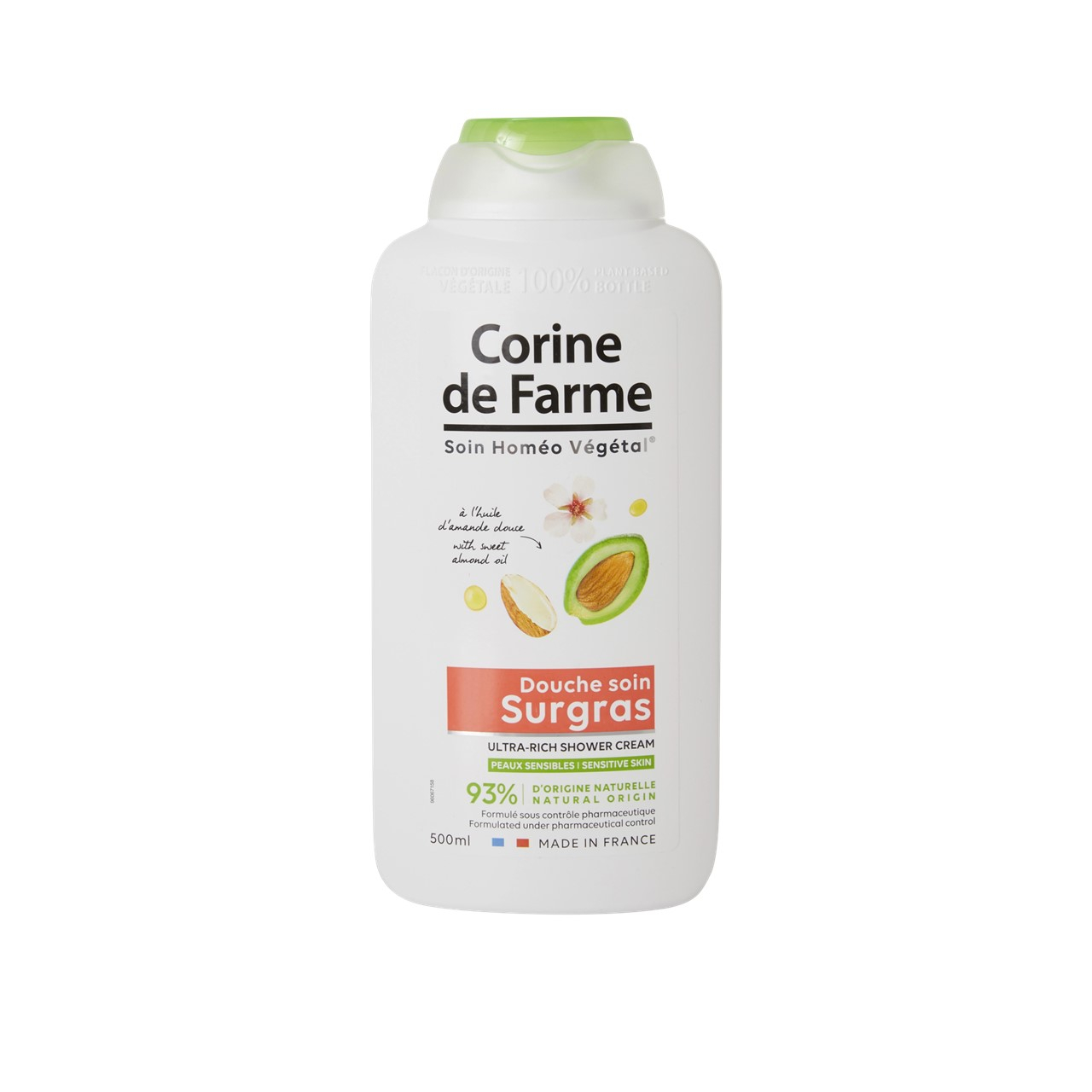 Corine de Farme Ultra-Rich Shower Cream With Sweet Almond Oil 500ml