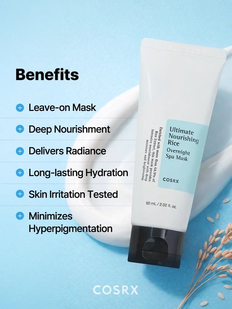 COSRX Ultimate Nourishing Rice Overnight Spa Mask 60ml