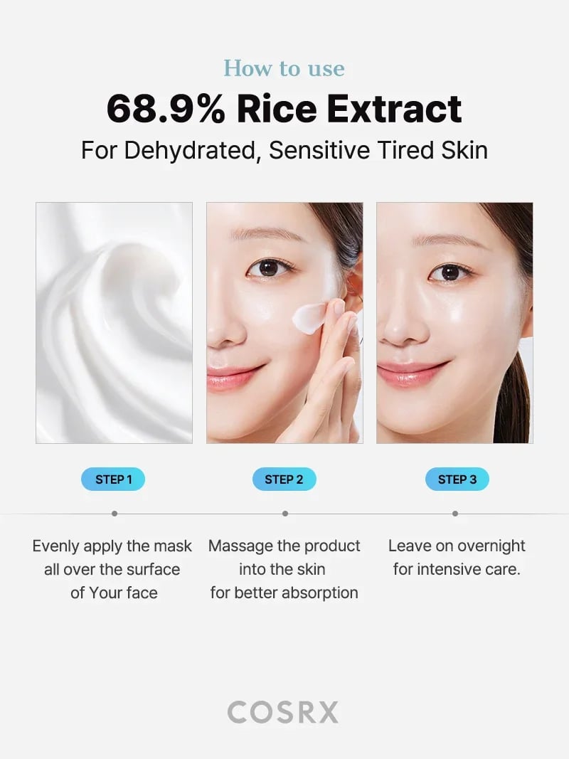 COSRX Ultimate Nourishing Rice Overnight Spa Mask 60ml