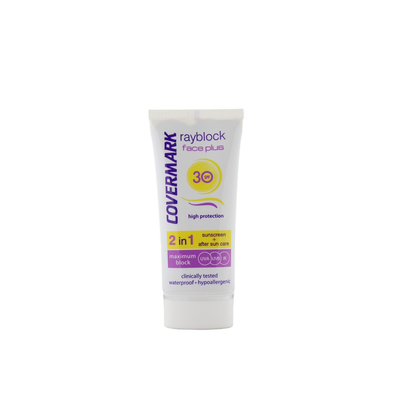 Covermark Rayblock Face Plus Tinted Cream Normal 2-In-1 Sunscreen SPF30 Soft Brown 50ml