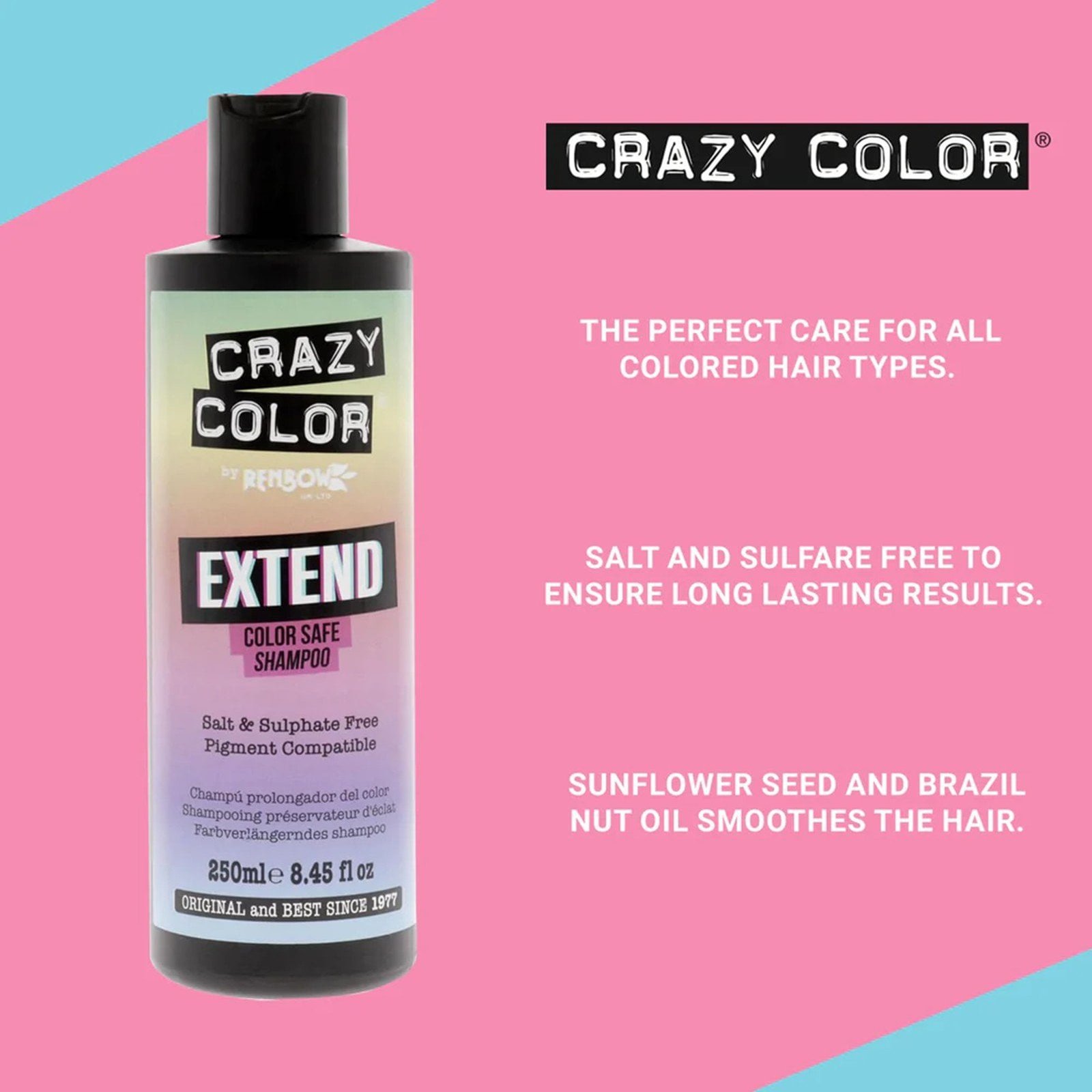 Crazy Color Extend Color Safe Shampoo 250ml (8.45floz)