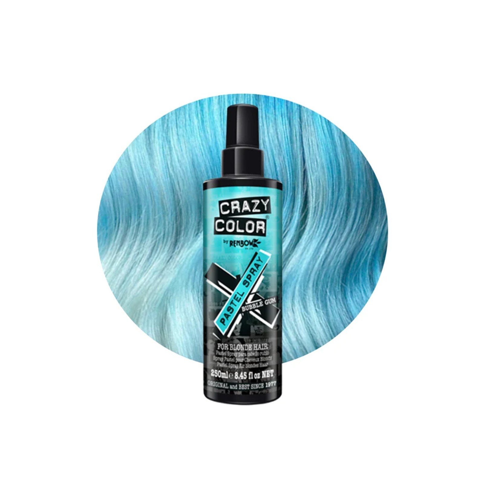 Crazy Color Pastel Spray Bubble Gum 250ml (8.45floz)