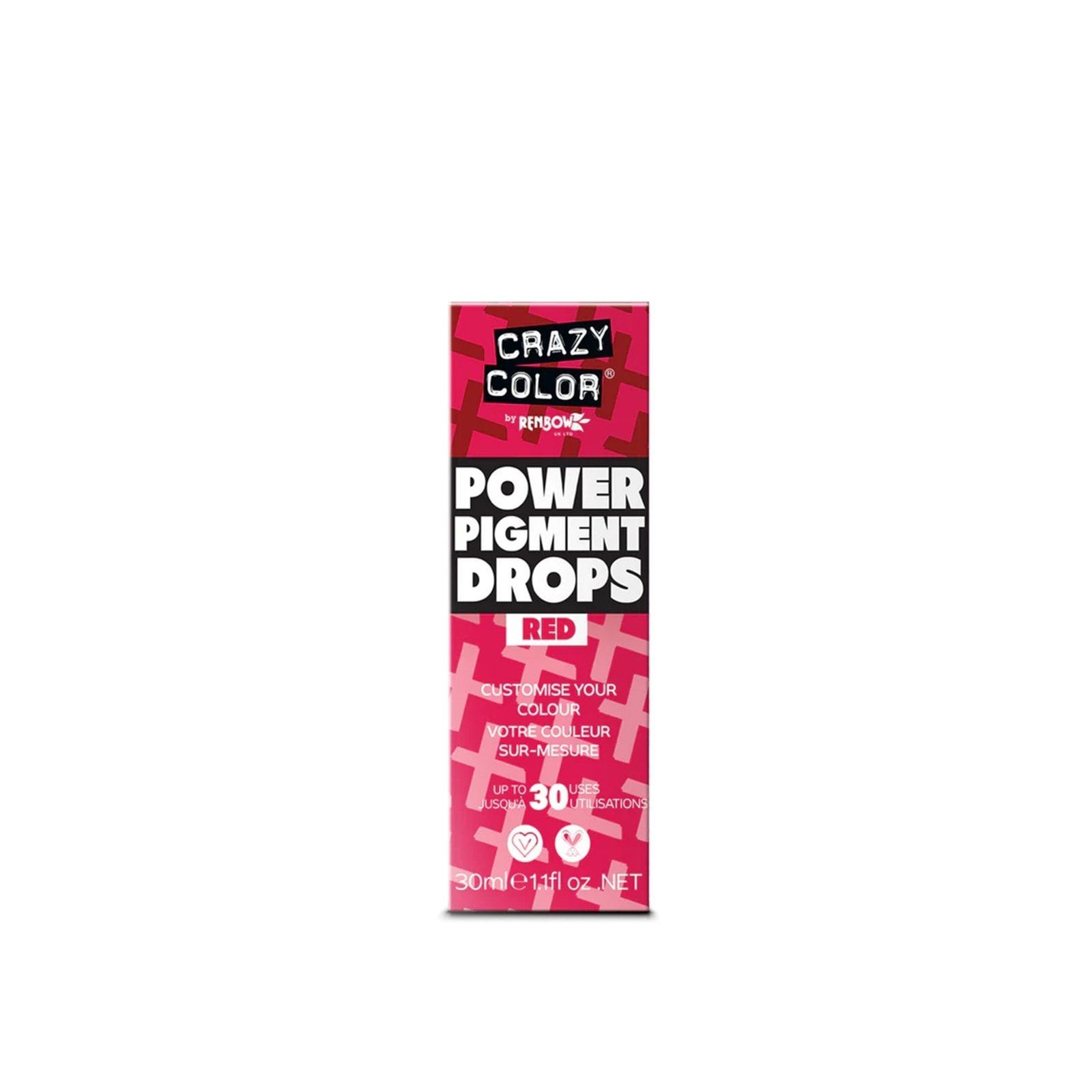Crazy Color Power Pigment Drops Red 30ml
