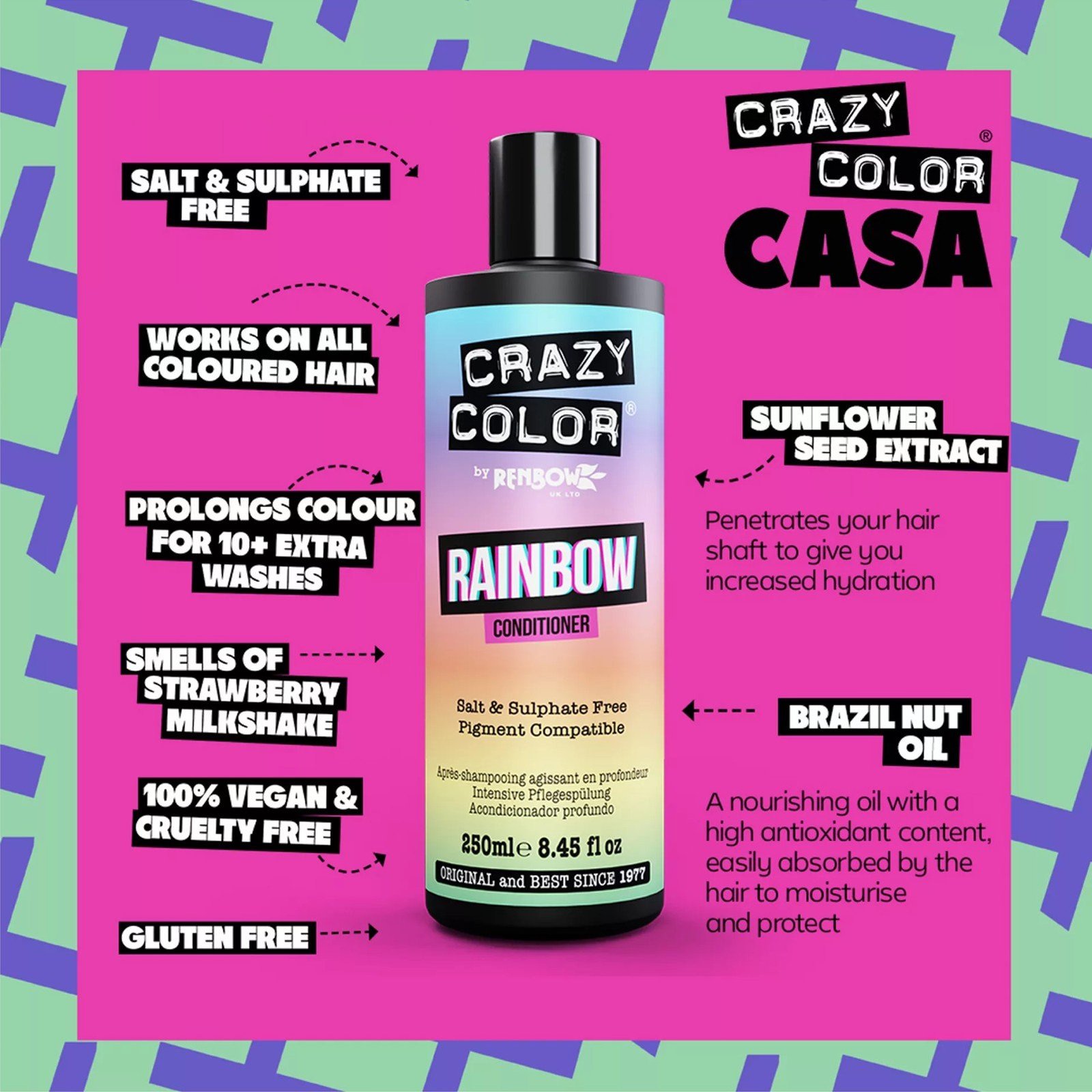 Crazy Color Rainbow Conditioner 250ml