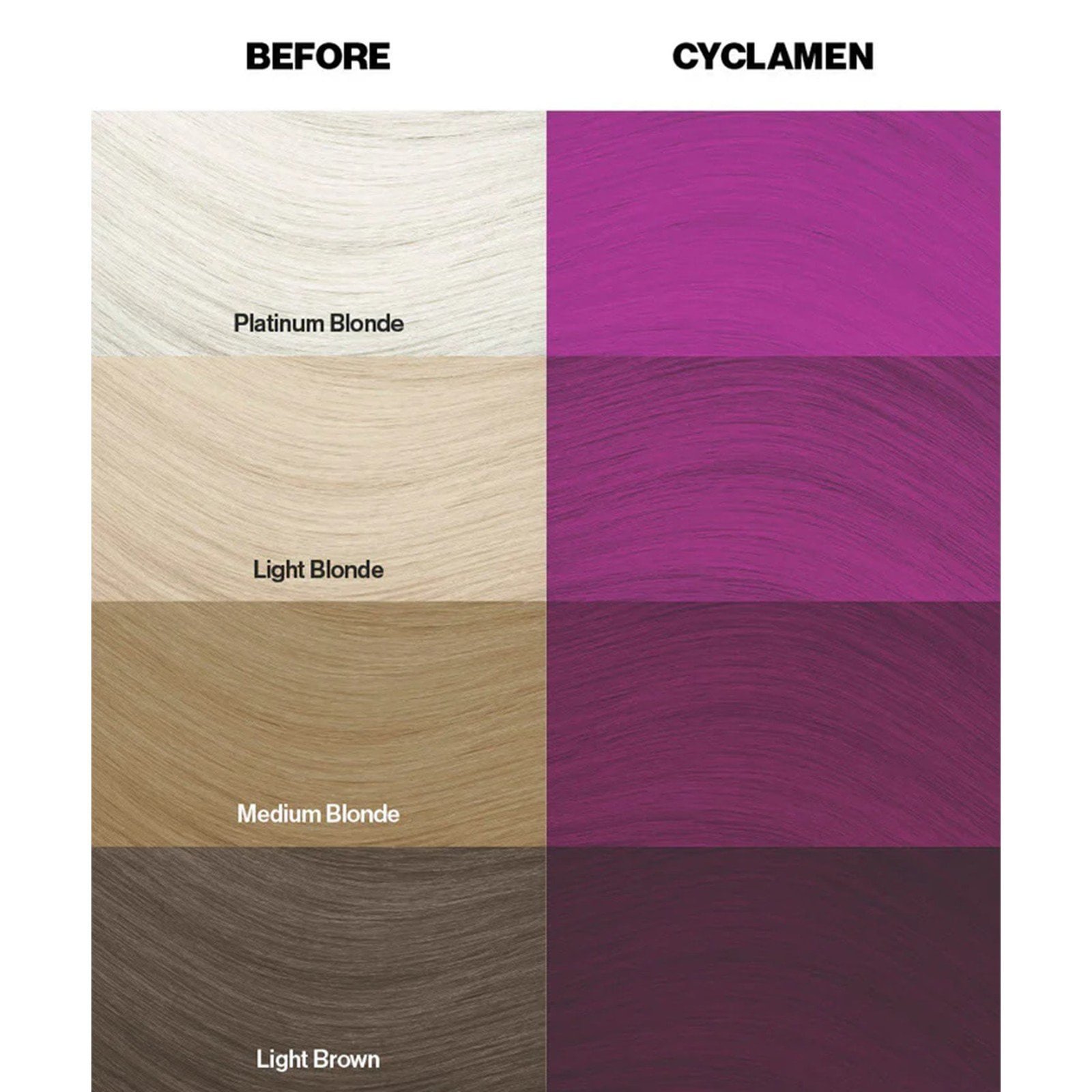 Crazy Color Semi-Permanent Hair Color Cream 41 Cyclamen 100ml (3.38floz)