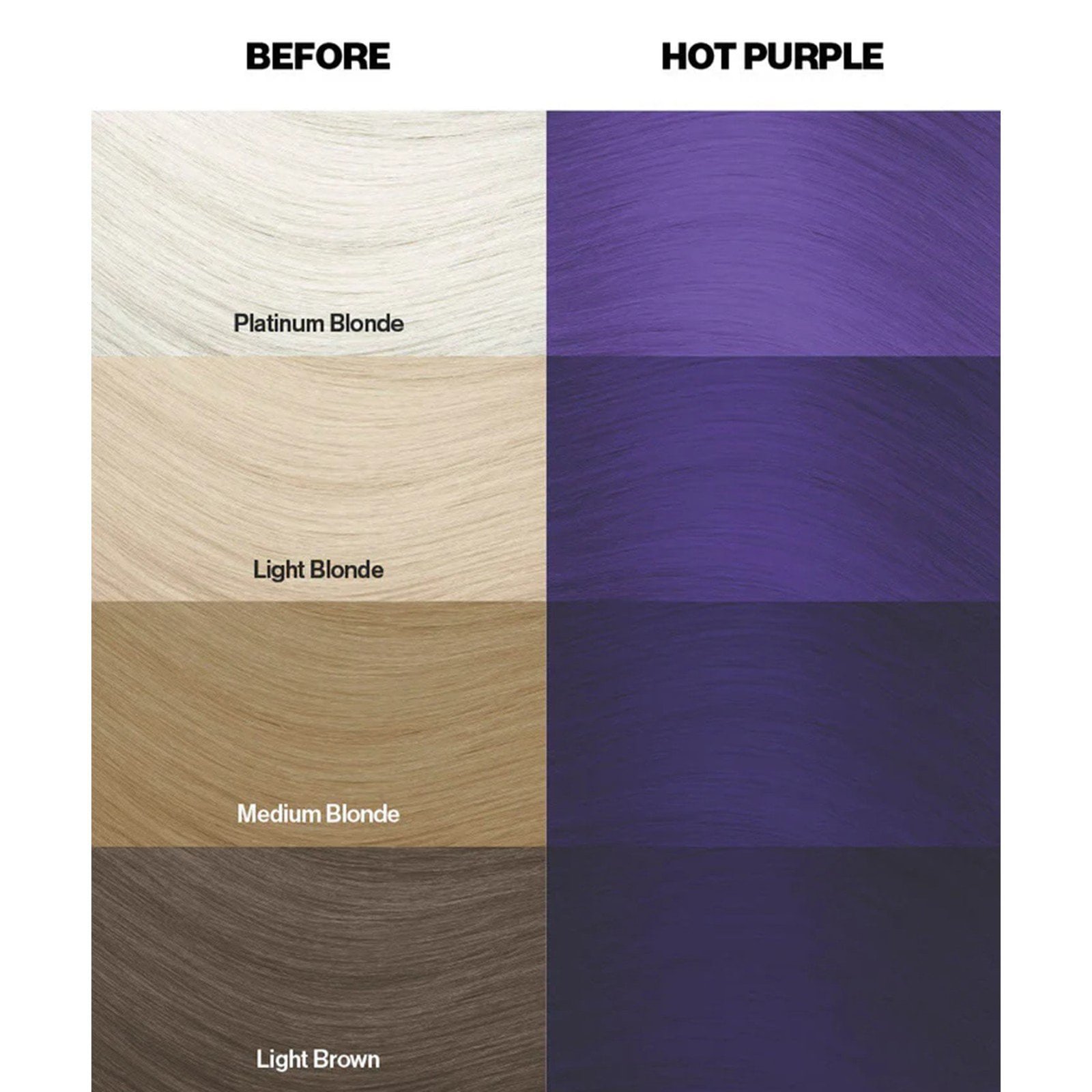 Crazy Color Semi-Permanent Hair Color Cream 62 Hot Purple 100ml