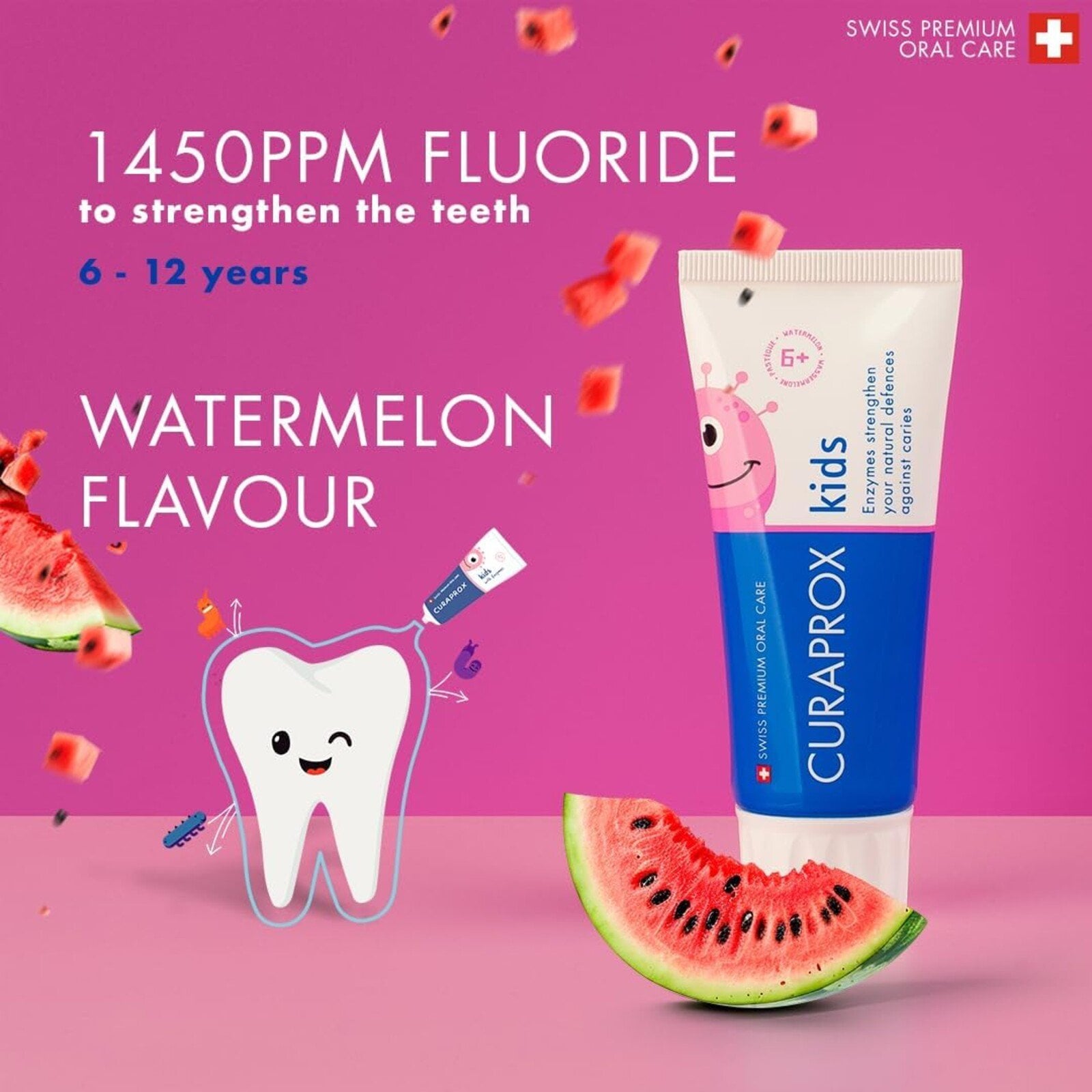 Curaprox Kids Toothpaste Watermelon 6+ Years 10ml
