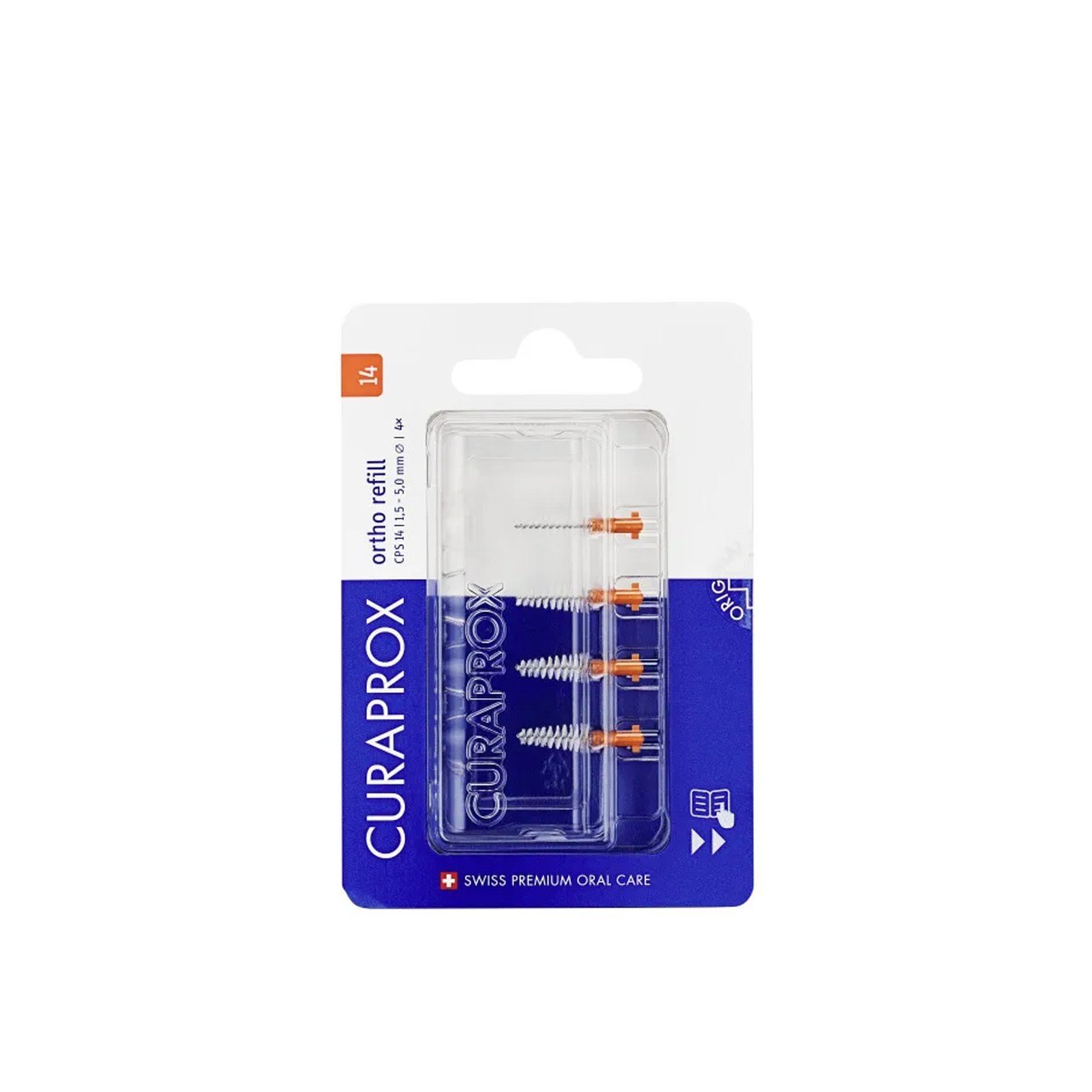 Curaprox Ortho Interdental Brush 14 Refill x4