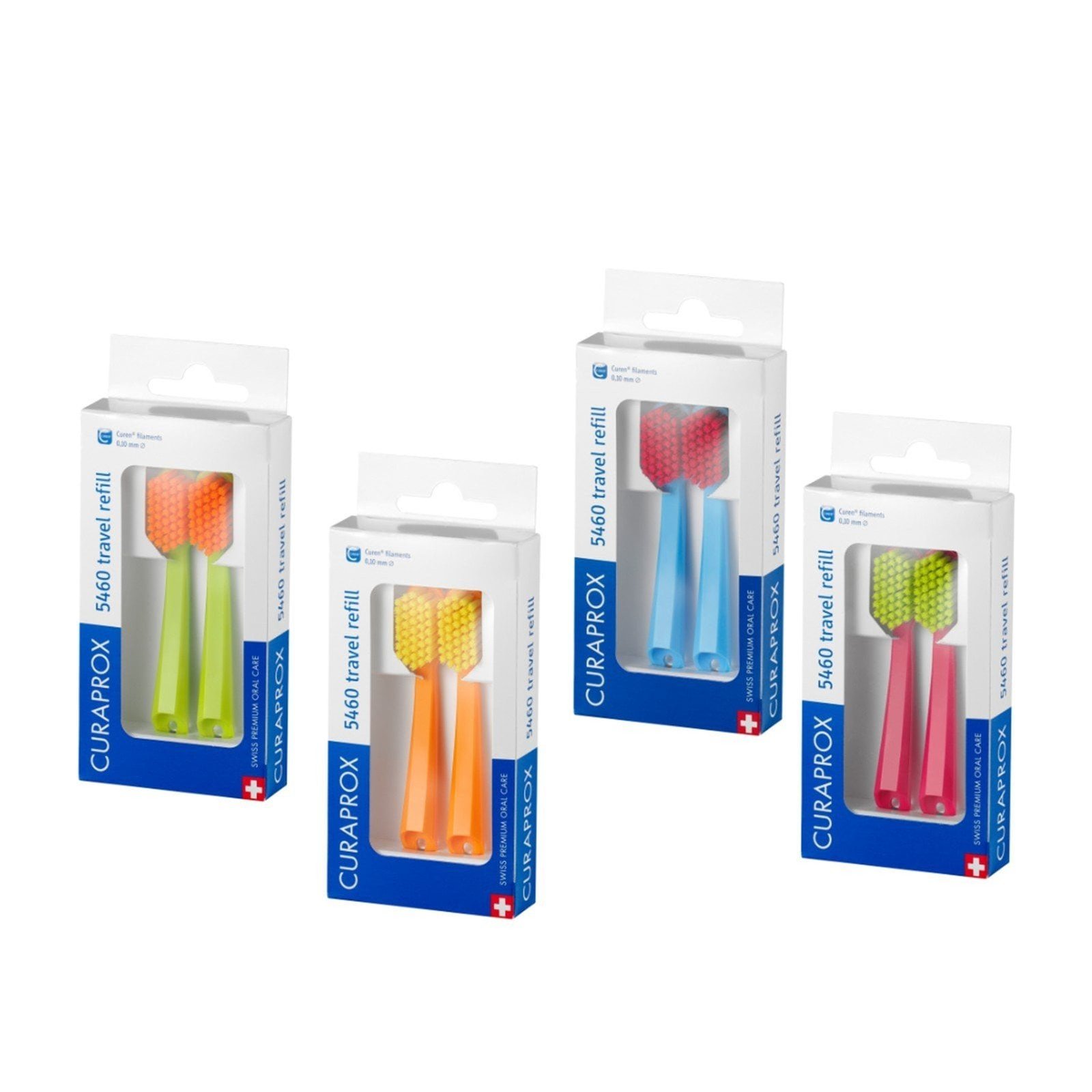 Curaprox Ultra Soft Brush Head Travel Refill x2