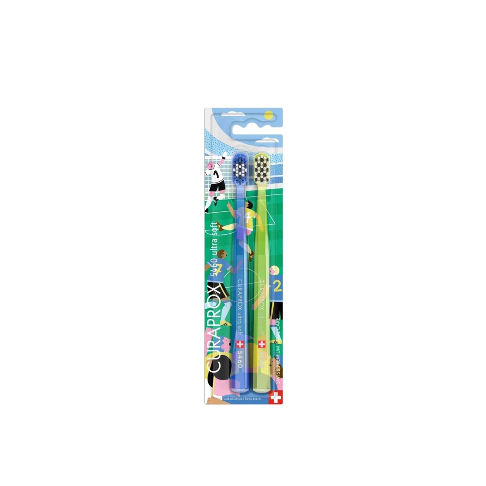 Curaprox Ultra Soft Toothbrush 5460 Football Edition x2