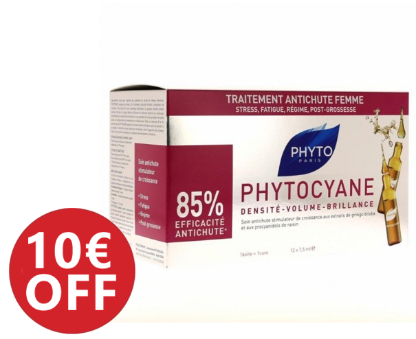 DISCOUNT: Phytocyane Revitalizing Serum for Thinning Hair 12 amp x 7.5 ml