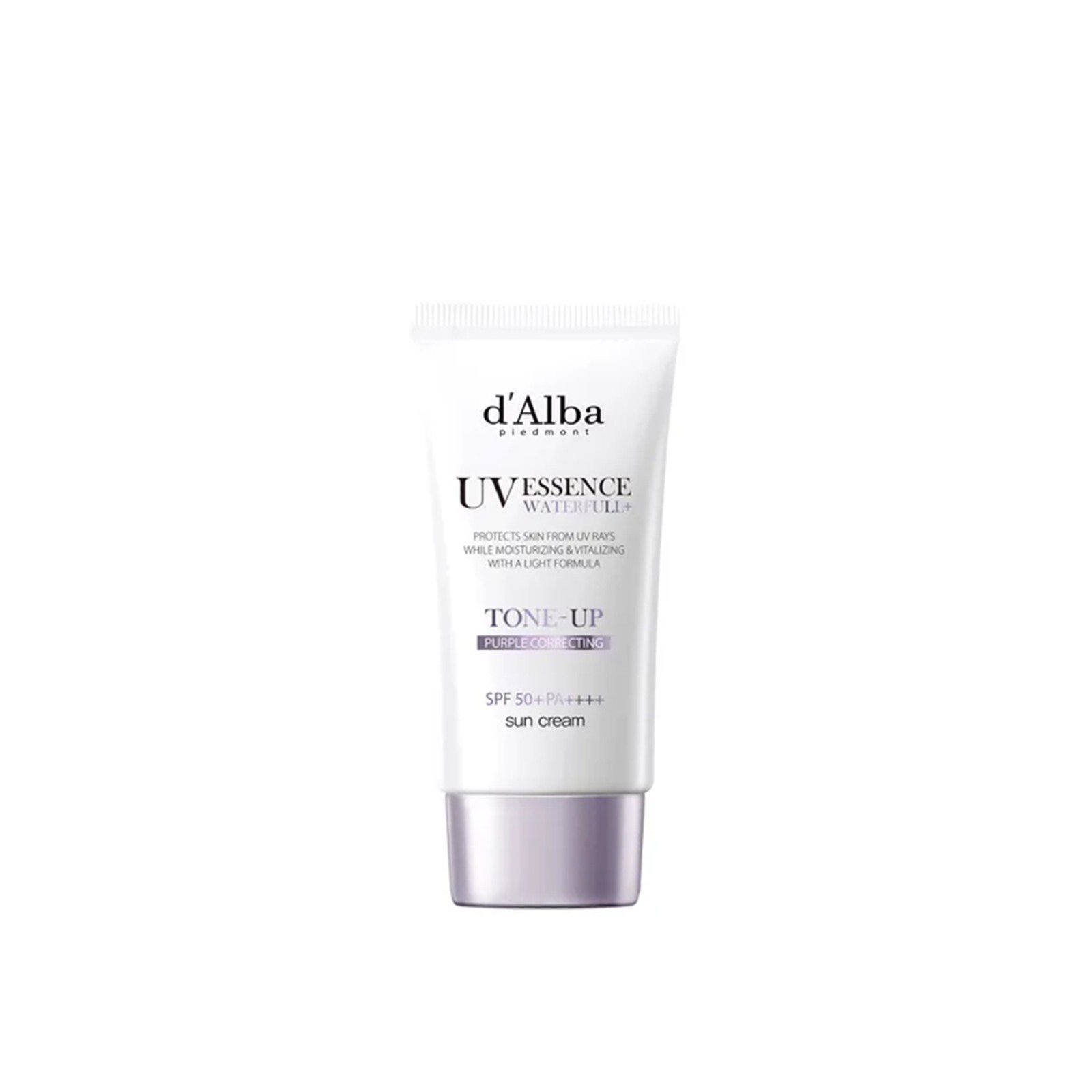 d'Alba UV Essence Waterfull+ Tone-Up Purple Correcting Sun Cream SPF50+ 50ml