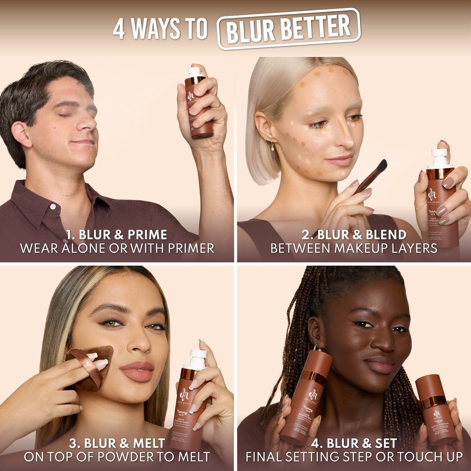 Danessa Myricks Beauty Yummy Skin Liquid Blurring Balm Mattifying Setting Spray 100ml