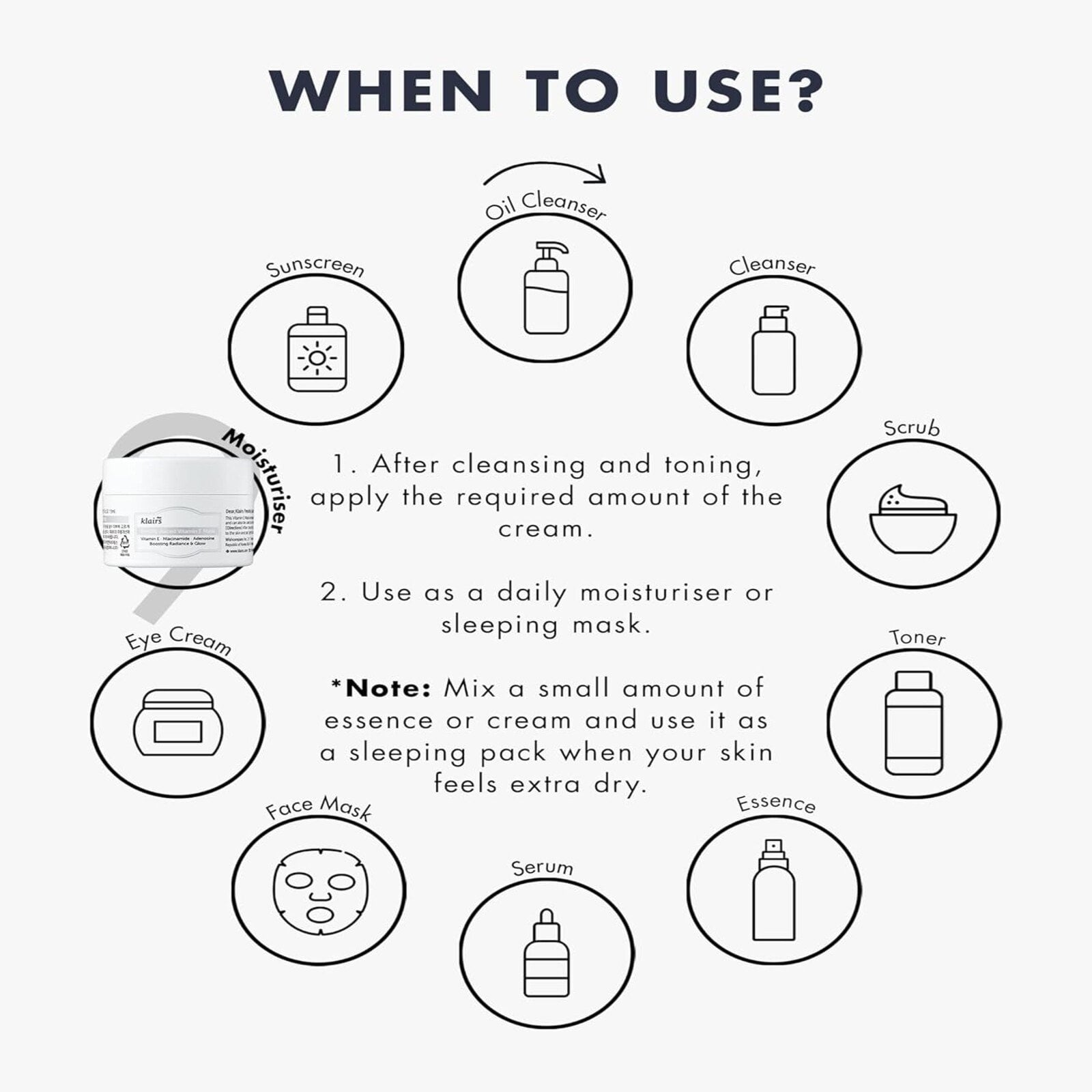 Dear, Klairs Freshly Juiced Vitamin E Mask 15g (0.52oz)