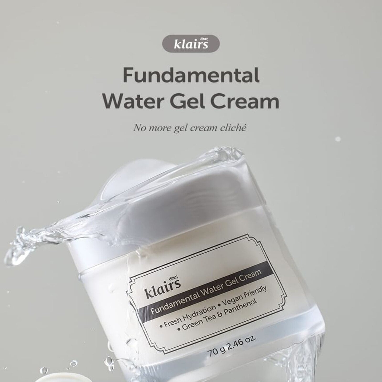 Dear, Klairs Fundamental Water Gel Cream 70g