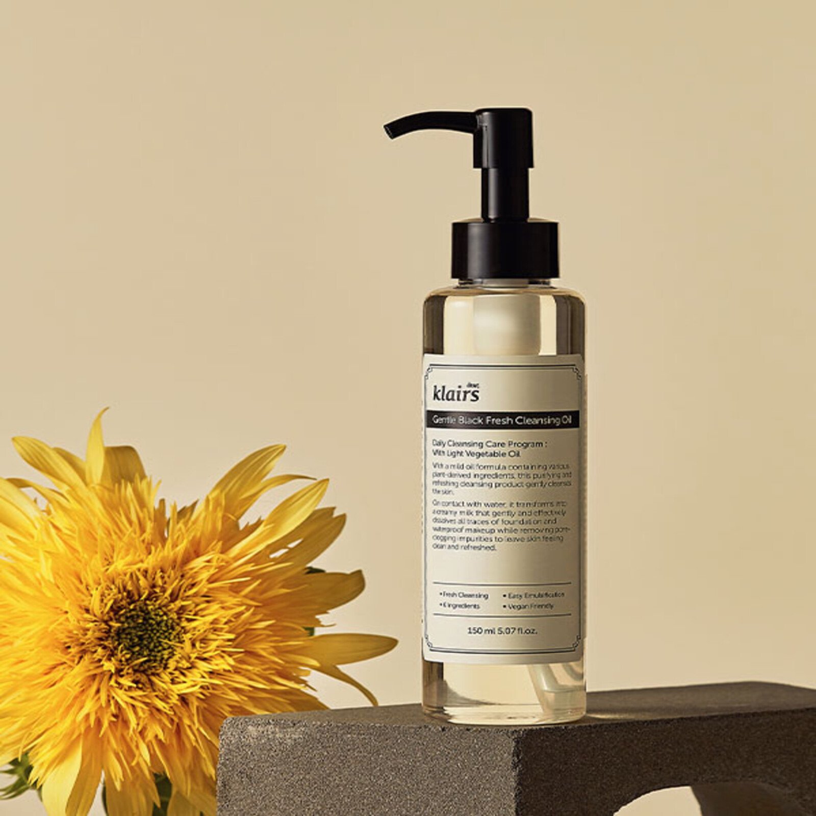 Dear, Klairs Gentle Black Fresh Cleansing Oil 150ml