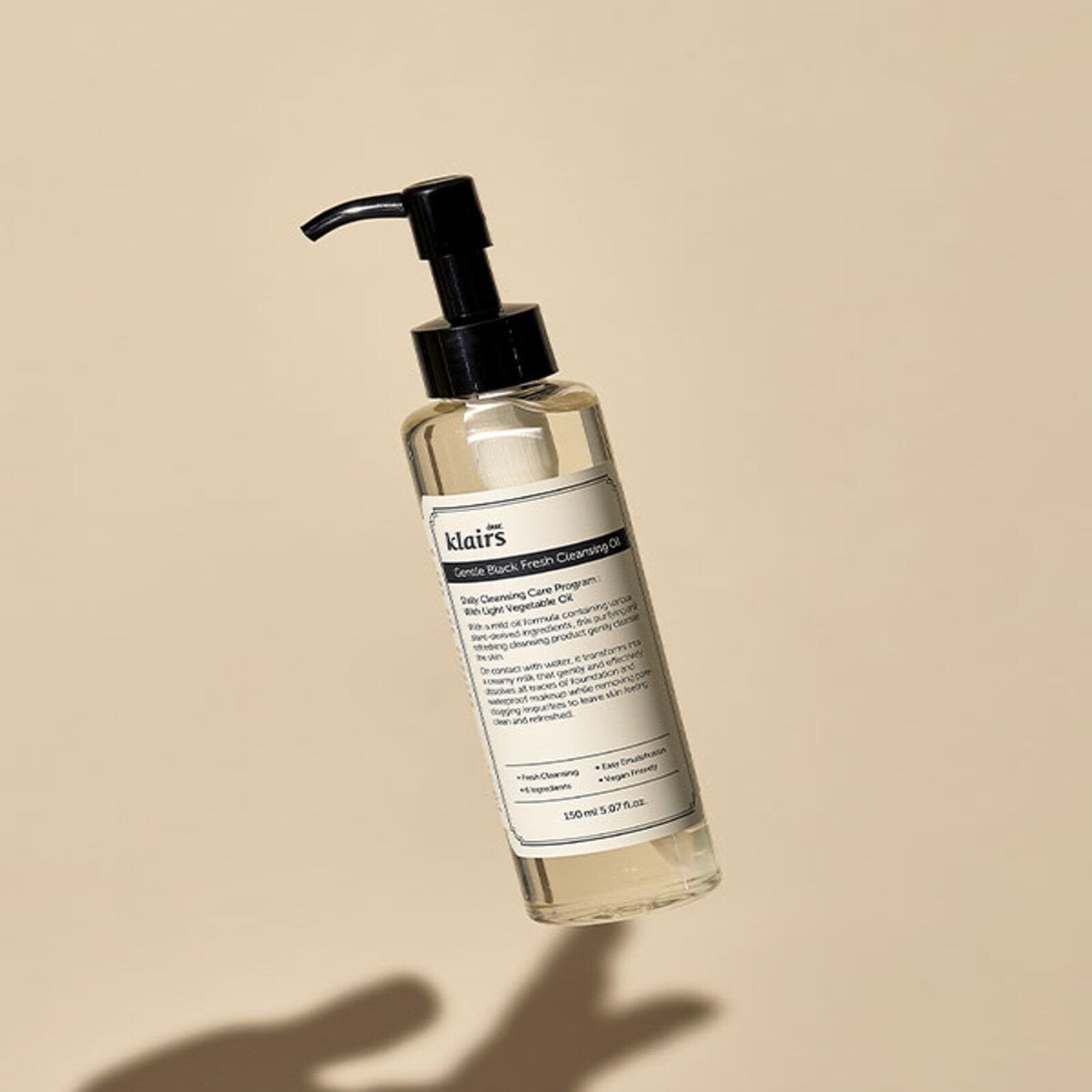 Dear, Klairs Gentle Black Fresh Cleansing Oil 150ml